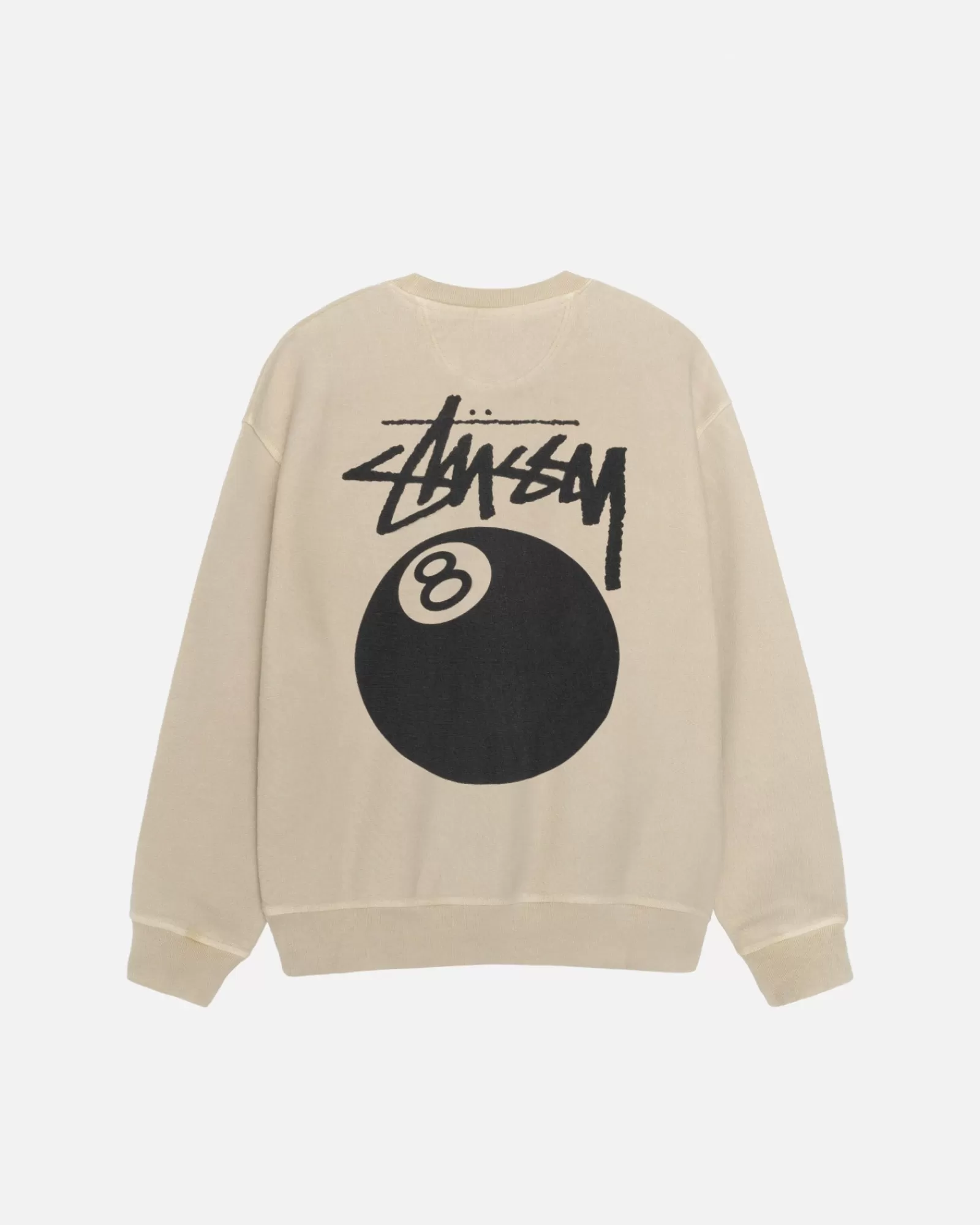 Crews*Stüssy 8 BALL CREW PIGMENT DYED Khaki