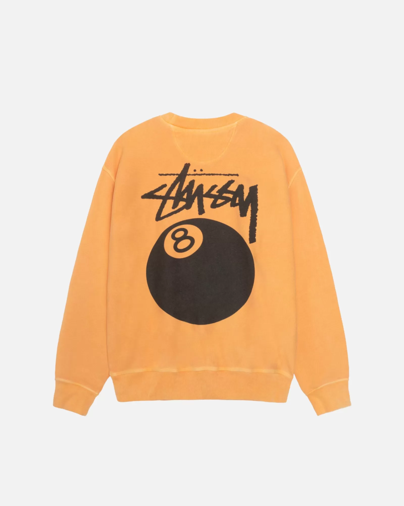 Crews*Stüssy 8 BALL CREW PIGMENT DYED Orange