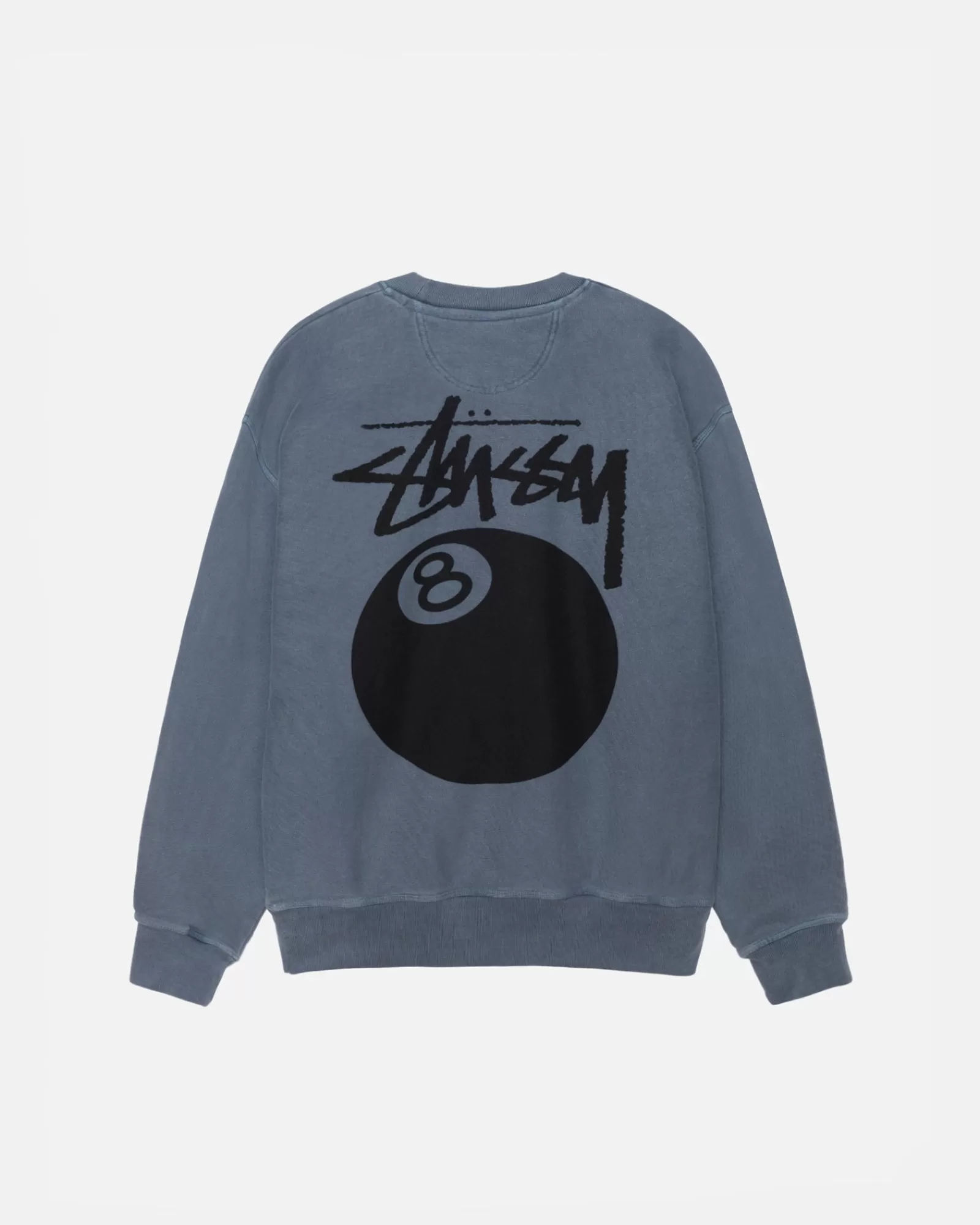 Crews*Stüssy 8 BALL CREW PIGMENT DYED Navy