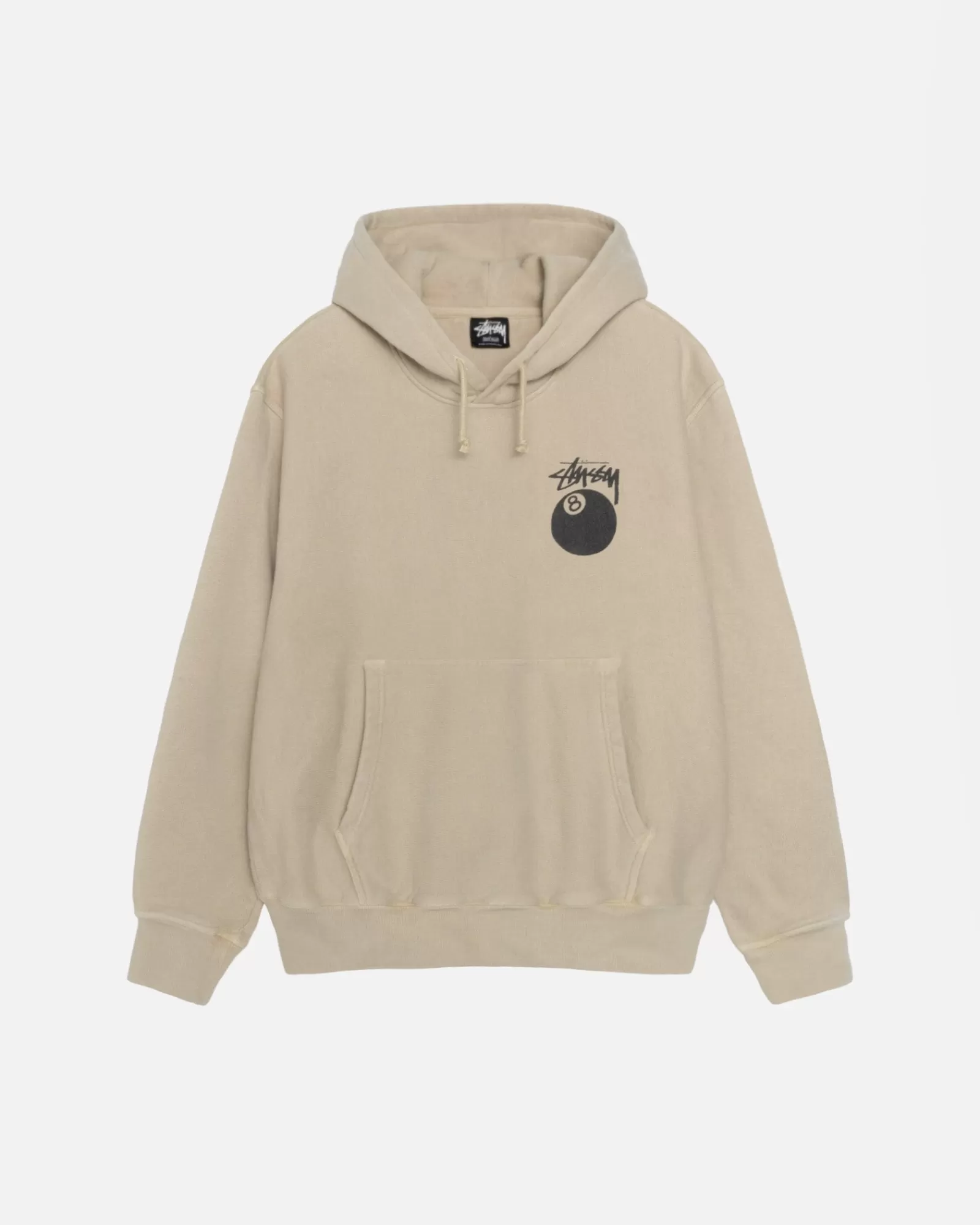 Hoodies*Stüssy 8 BALL HOODIE PIGMENT DYED Khaki