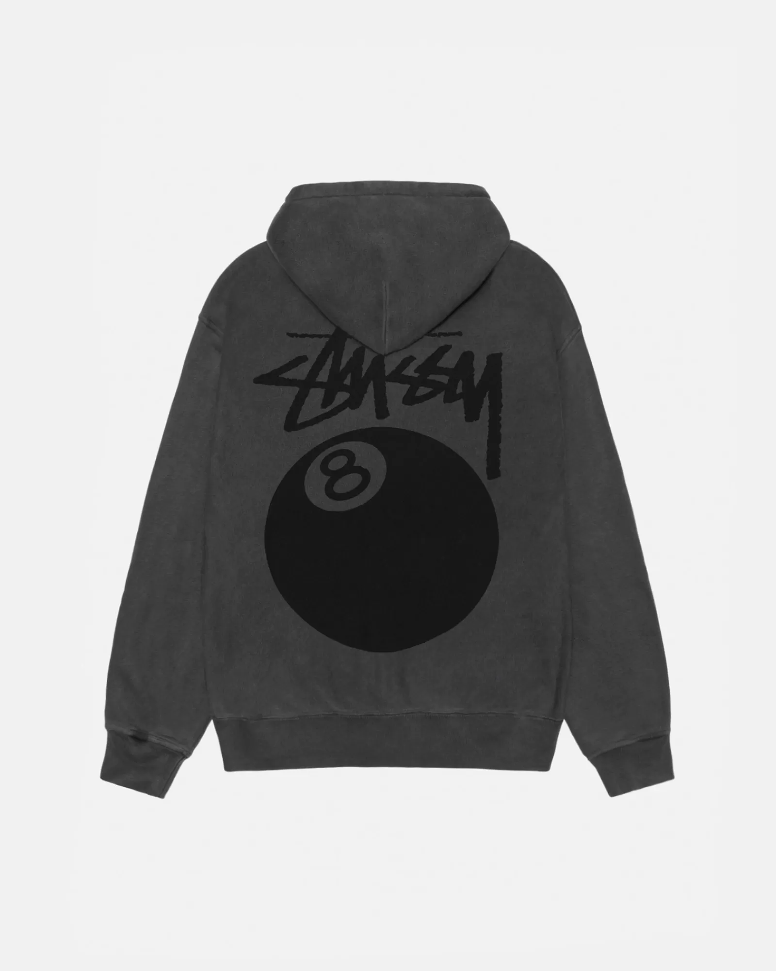 Hoodies*Stüssy 8 BALL ZIP HOODIE PIGMENT DYED Black