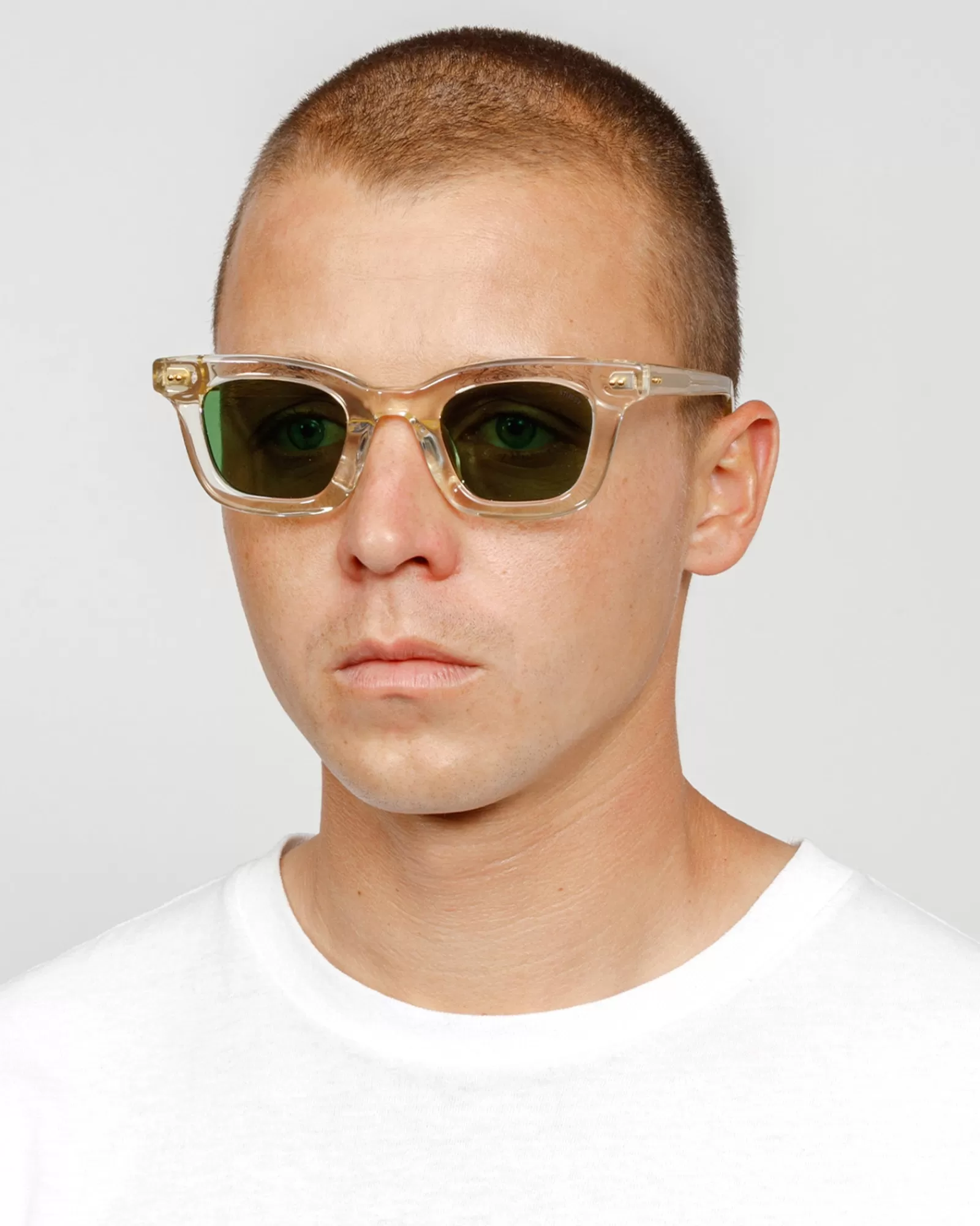 Accessoires | Sonnenbrillen*Stüssy ACE SUNGLASSES Bone / Green Lens