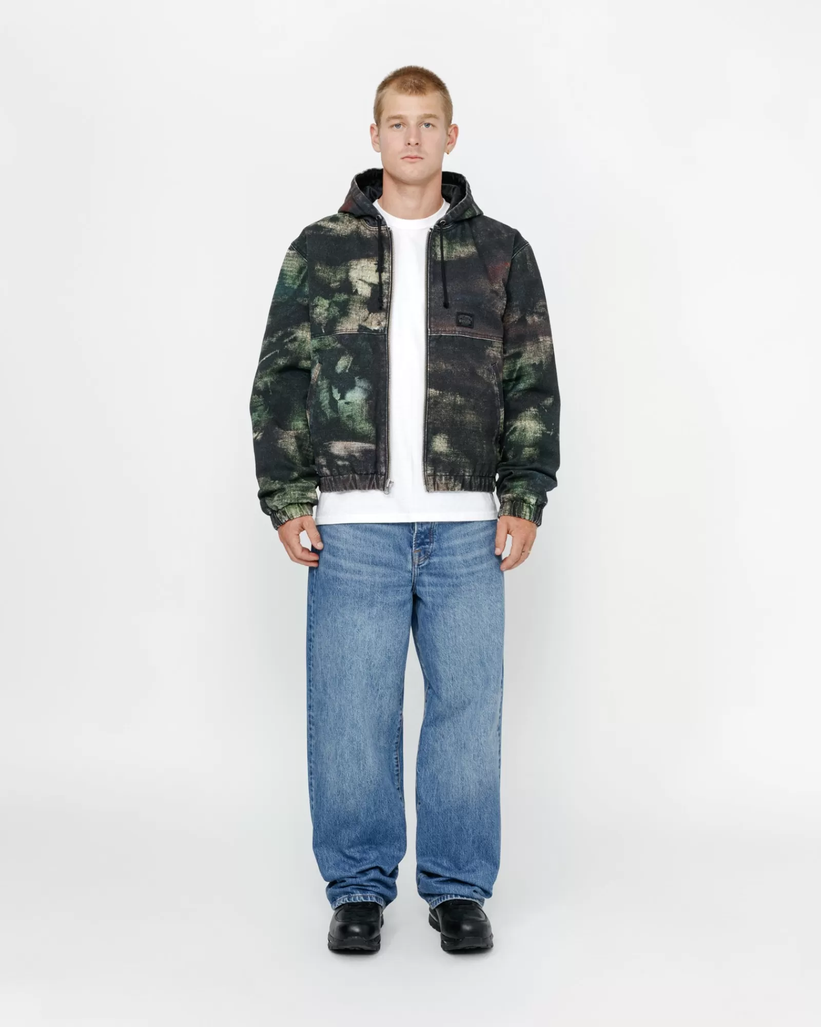 Jacken & Westen*Stüssy ARBEITSJACKE STENPAT CAMO Fortine