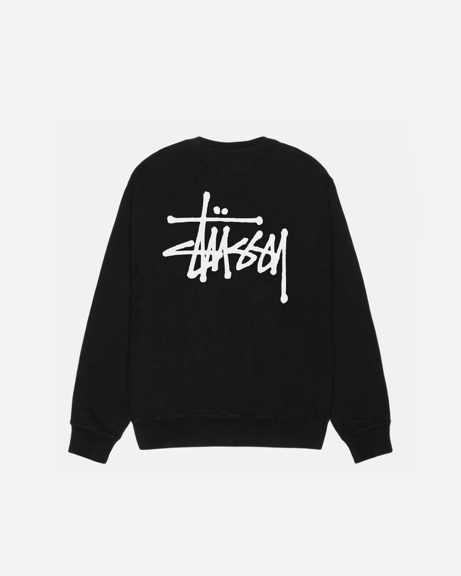 Crews*Stüssy BASIC STÜSSY CREW PIGMENT DYED Black