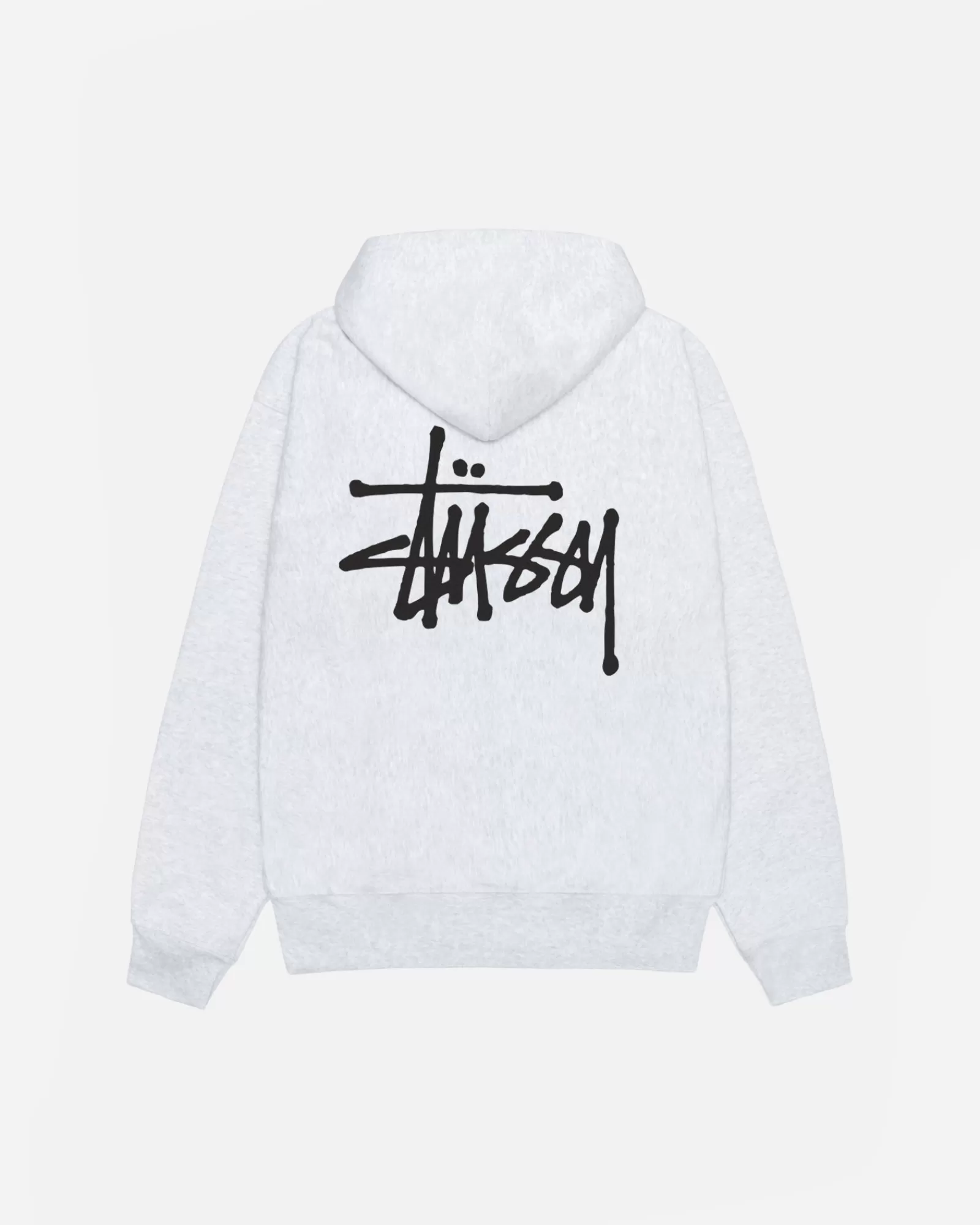 Hoodies*Stüssy BASIC STÜSSY HOODIE Ash Heather