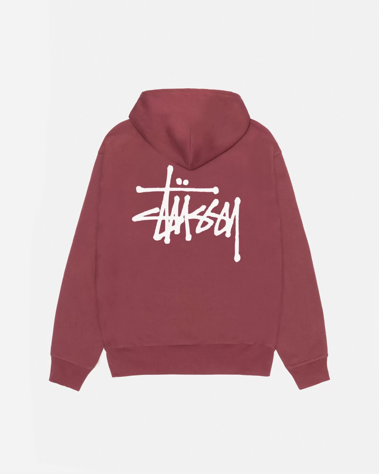 Hoodies*Stüssy BASIC STÜSSY HOODIE Oxblood