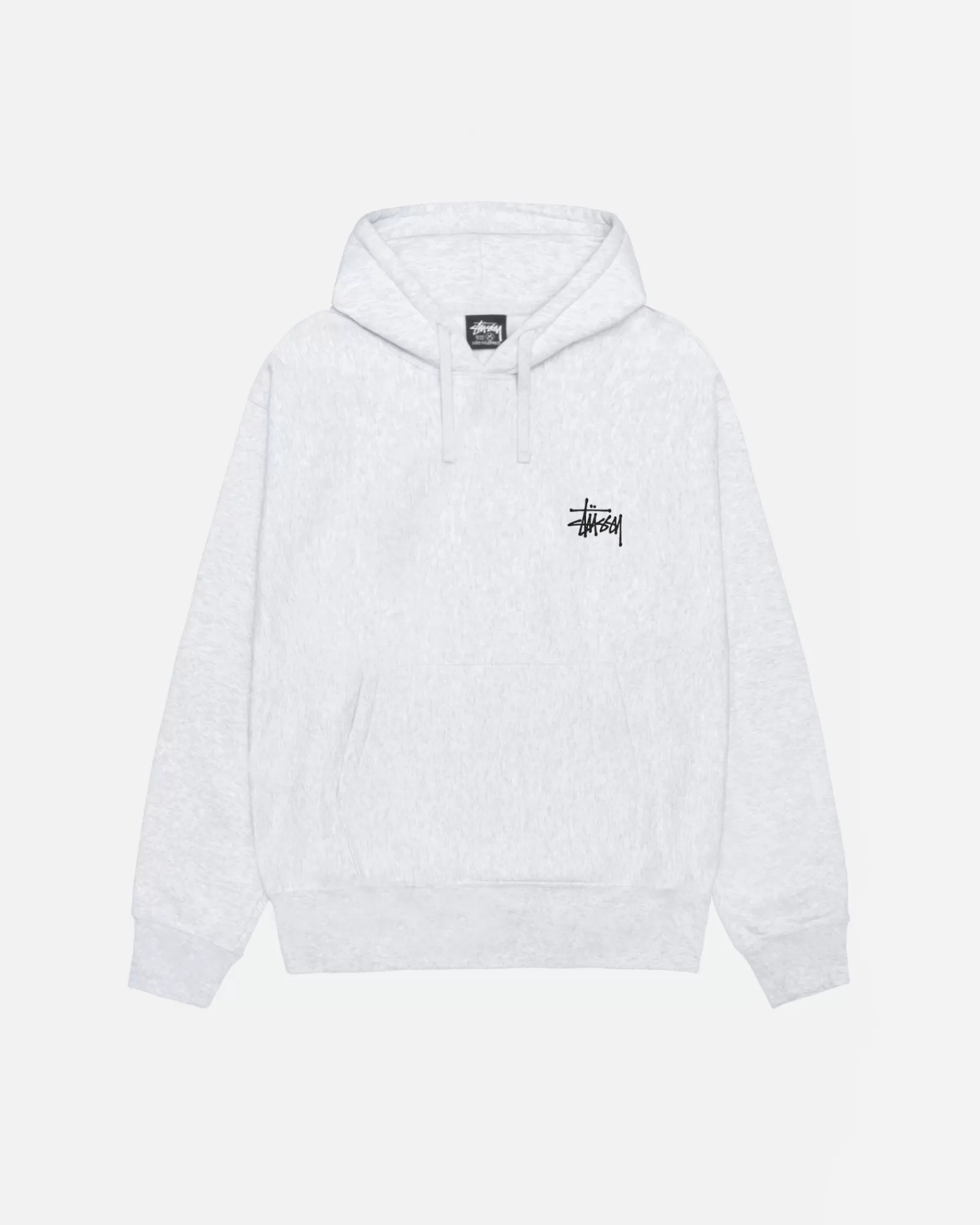 Hoodies*Stüssy BASIC STÜSSY HOODIE Ash Heather