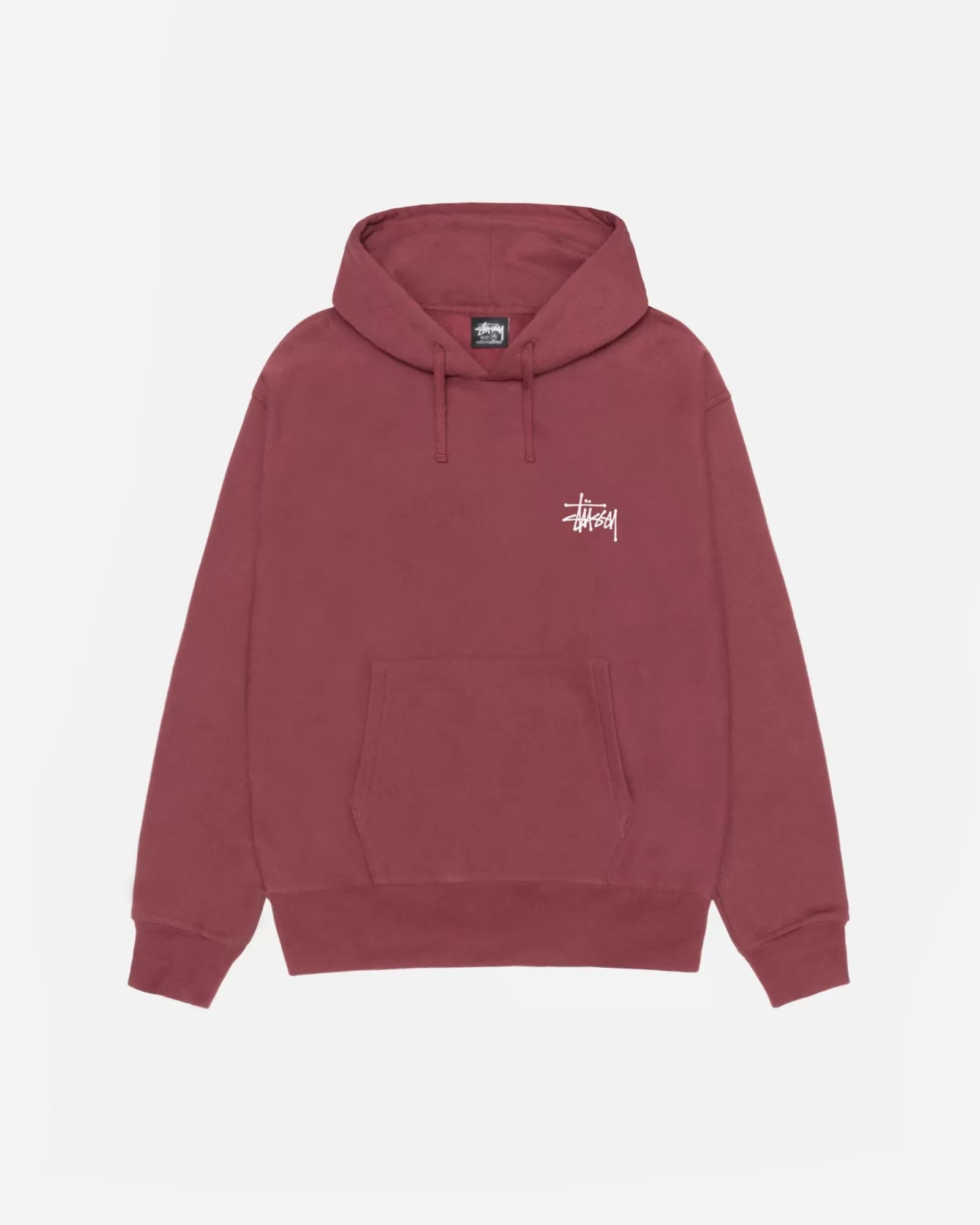 Hoodies*Stüssy BASIC STÜSSY HOODIE Oxblood