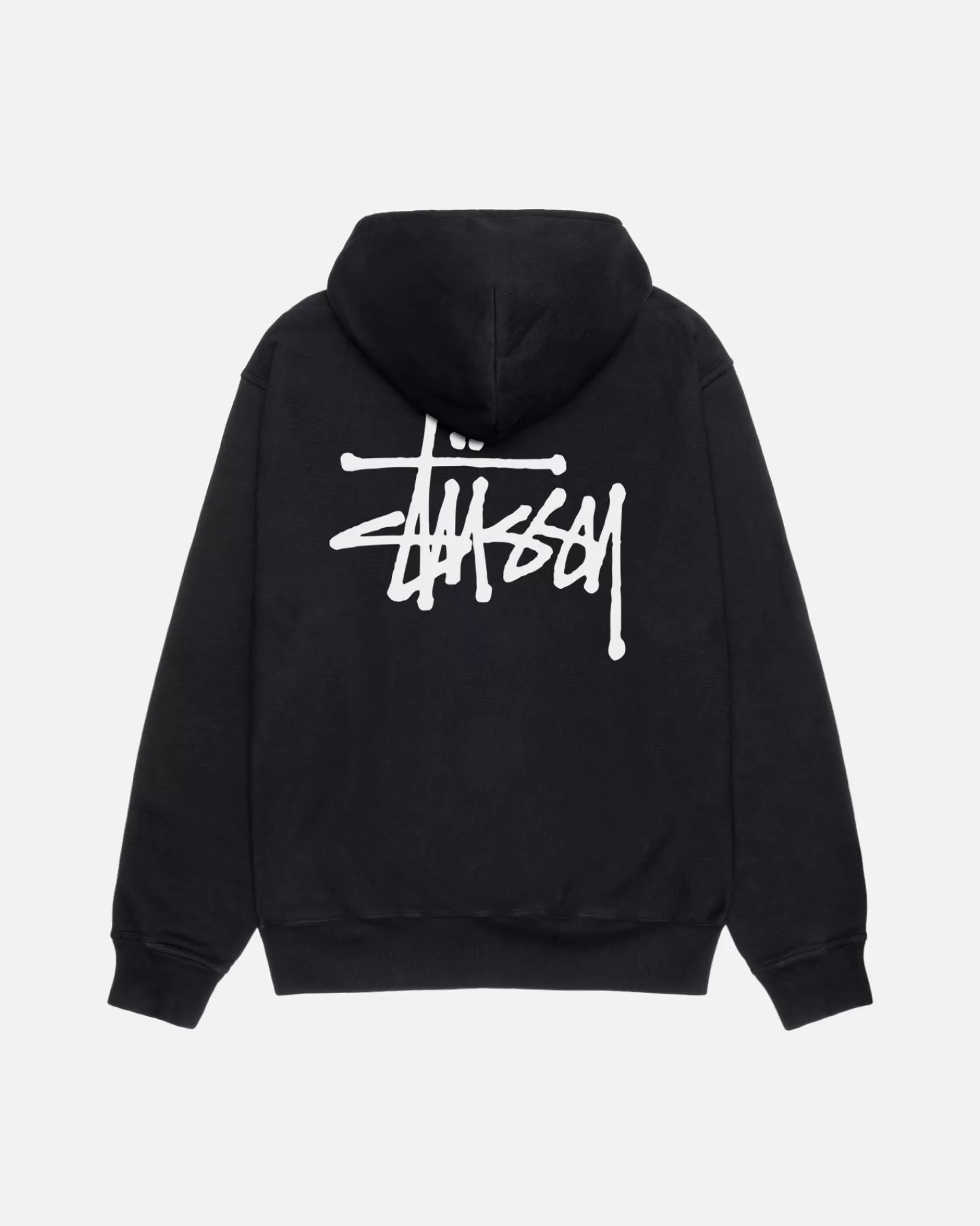 Hoodies*Stüssy BASIC STÜSSY HOODIE PIGMENT DYED Black