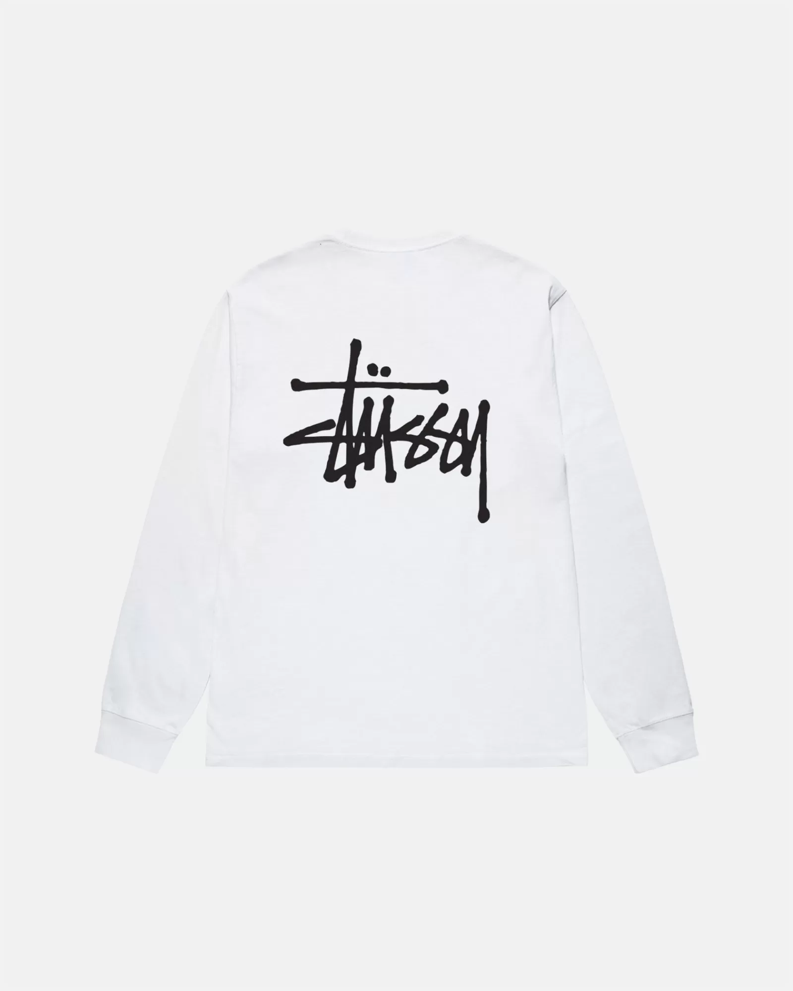 T-Shirts*Stüssy BASIC STÜSSY LS TEE White