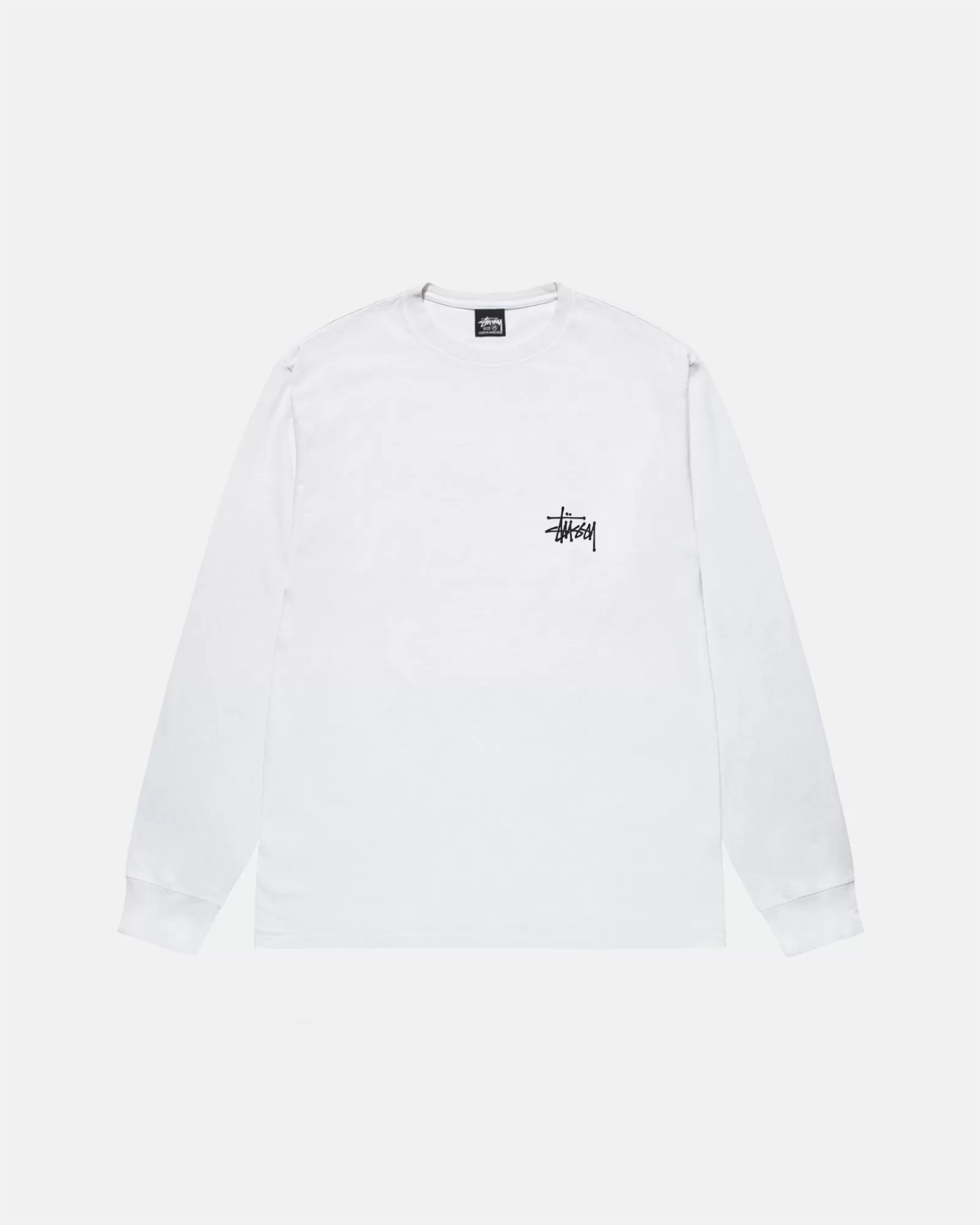 T-Shirts*Stüssy BASIC STÜSSY LS TEE White