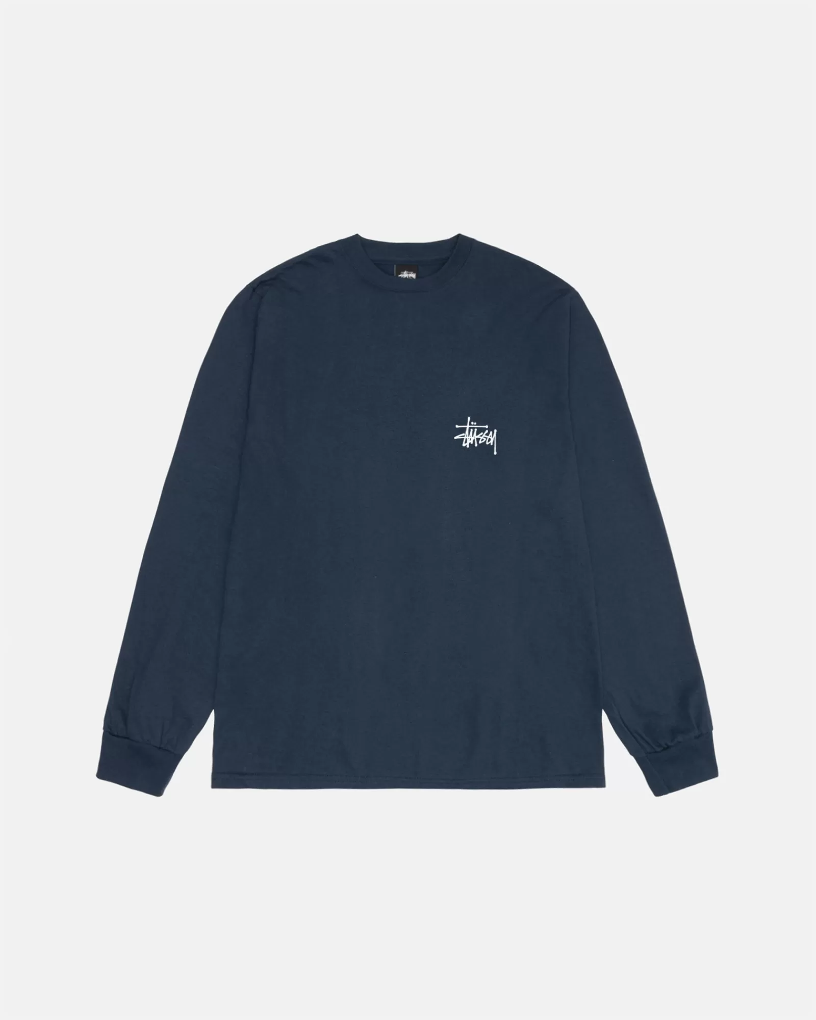 T-Shirts*Stüssy BASIC STÜSSY LS TEE Navy