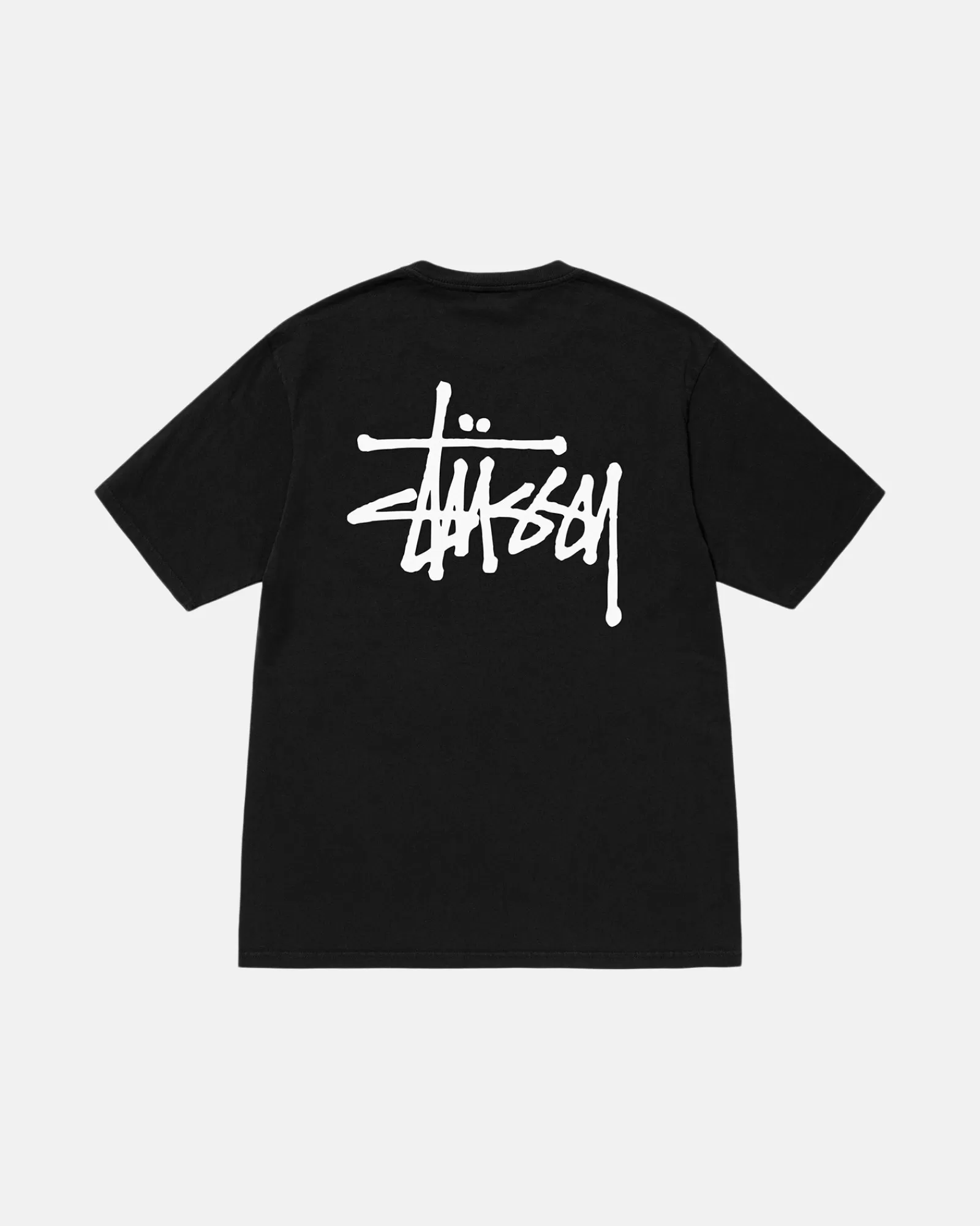 T-Shirts*Stüssy BASIC STÜSSY TEE PIGMENT DYED Black