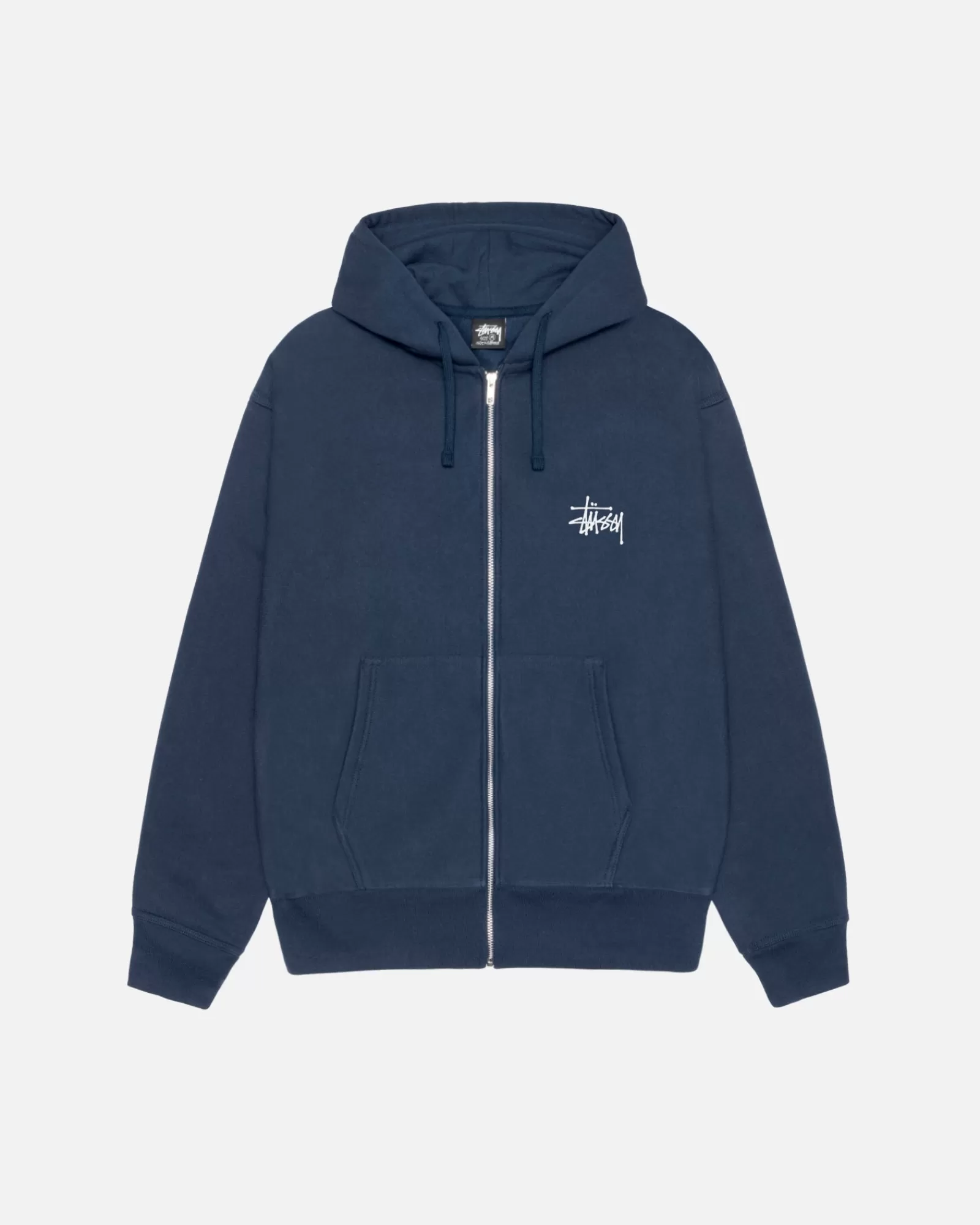 Hoodies*Stüssy BASIC STÜSSY ZIP HOODIE Navy