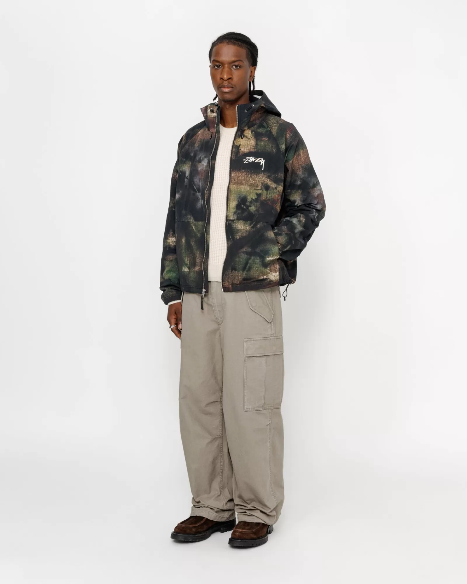 Jacken & Westen*Stüssy BEACH SHELL STENPAT CAMO Fortine