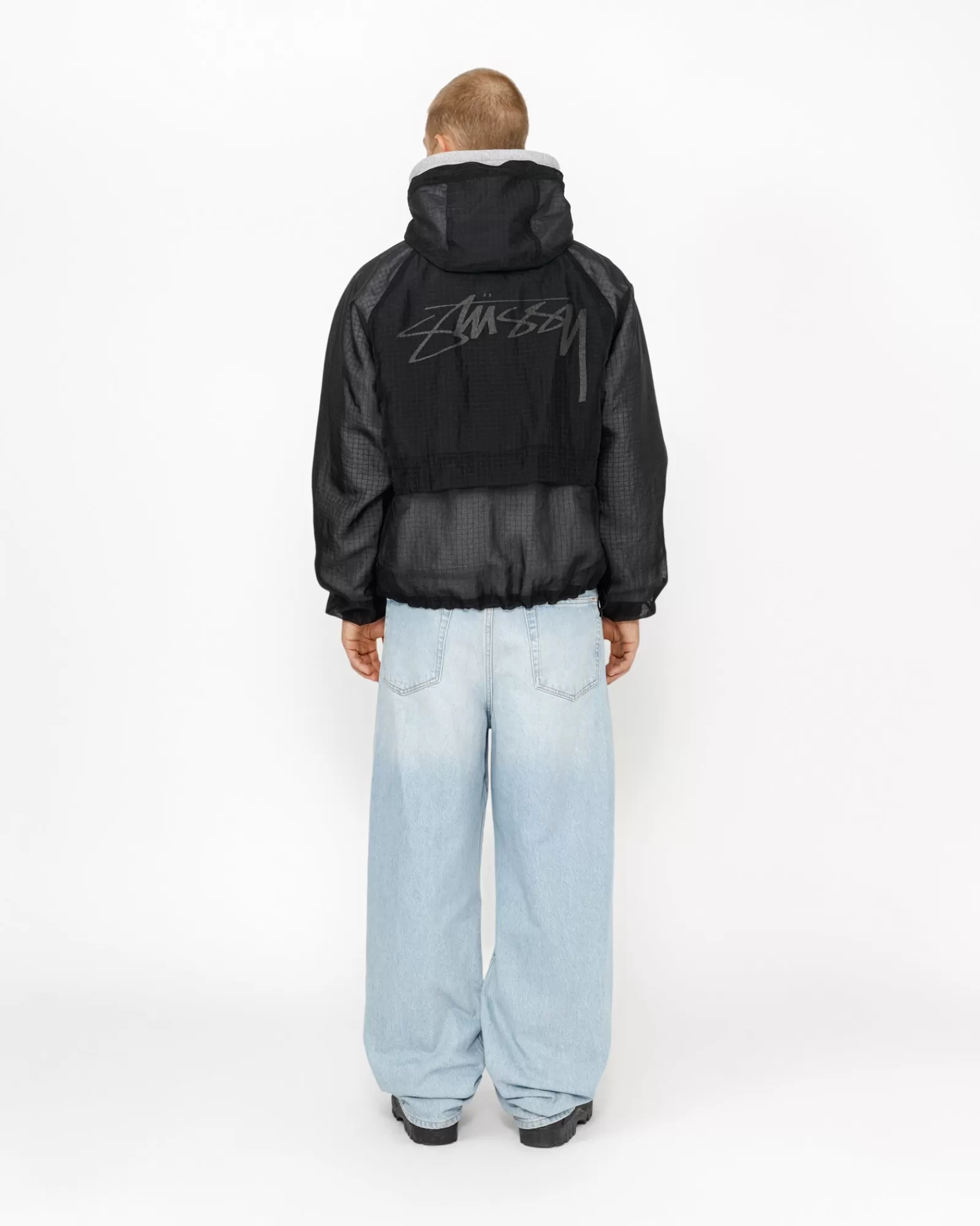 Jacken & Westen*Stüssy BEACH SHELL TRANSPARENT RIPSTOP Black