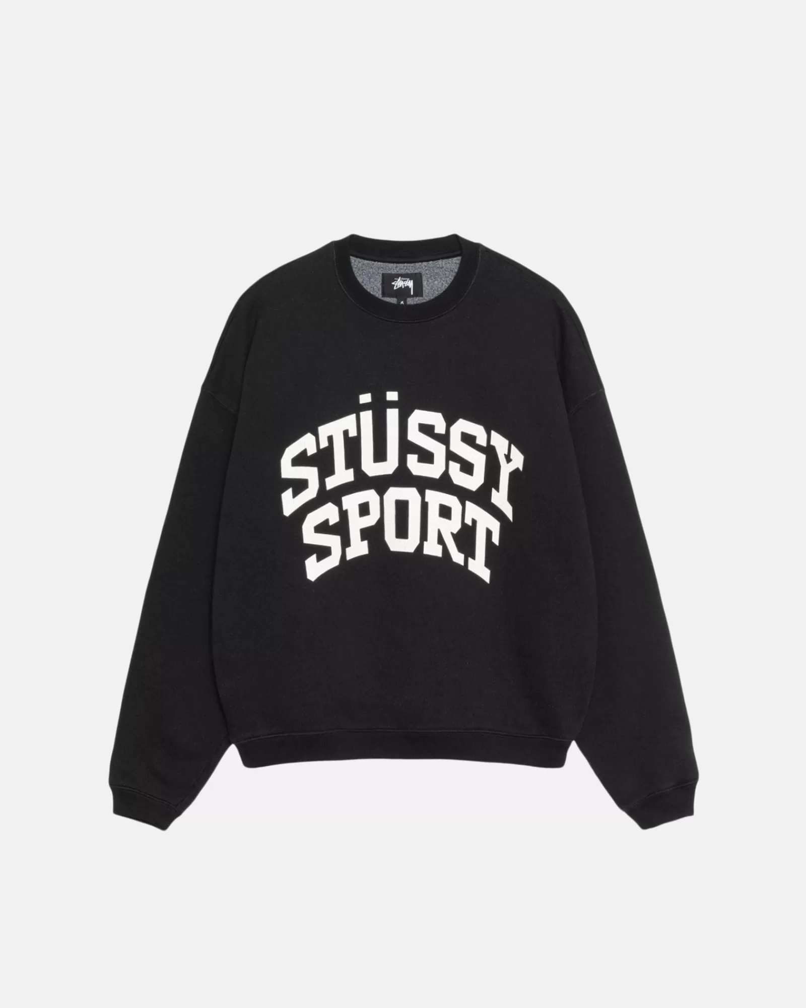 Crews*Stüssy BIG CRACKLE SPORT CREW Washed Black