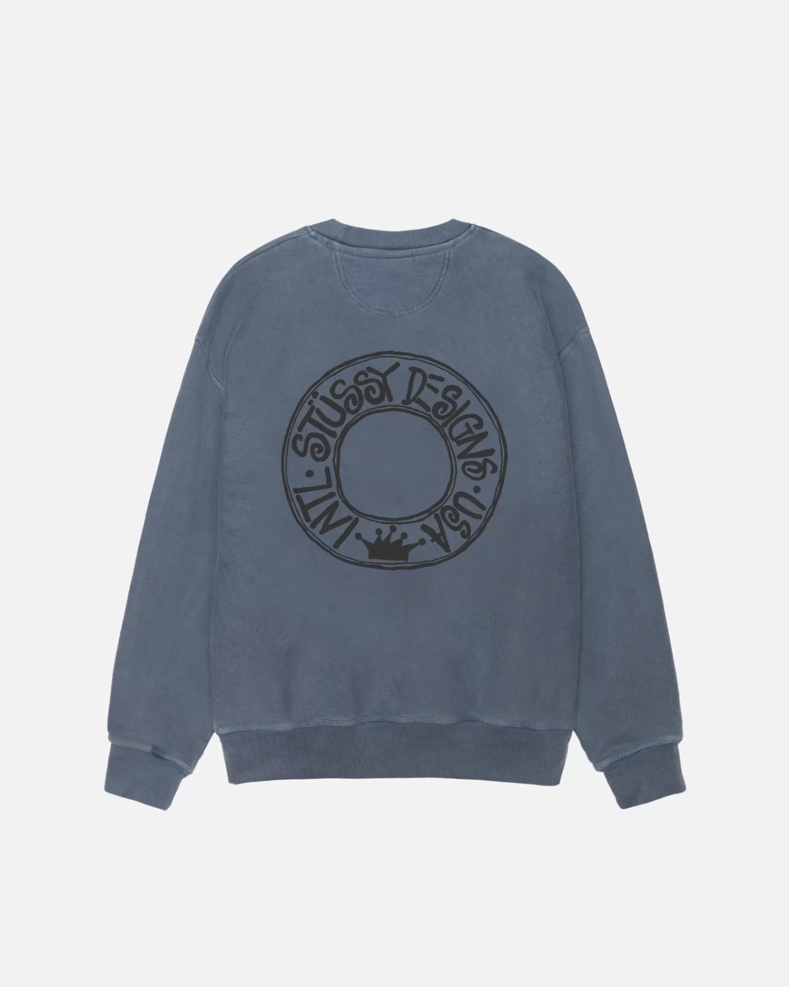 Crews*Stüssy BUANA CREW PIGMENT DYED Navy