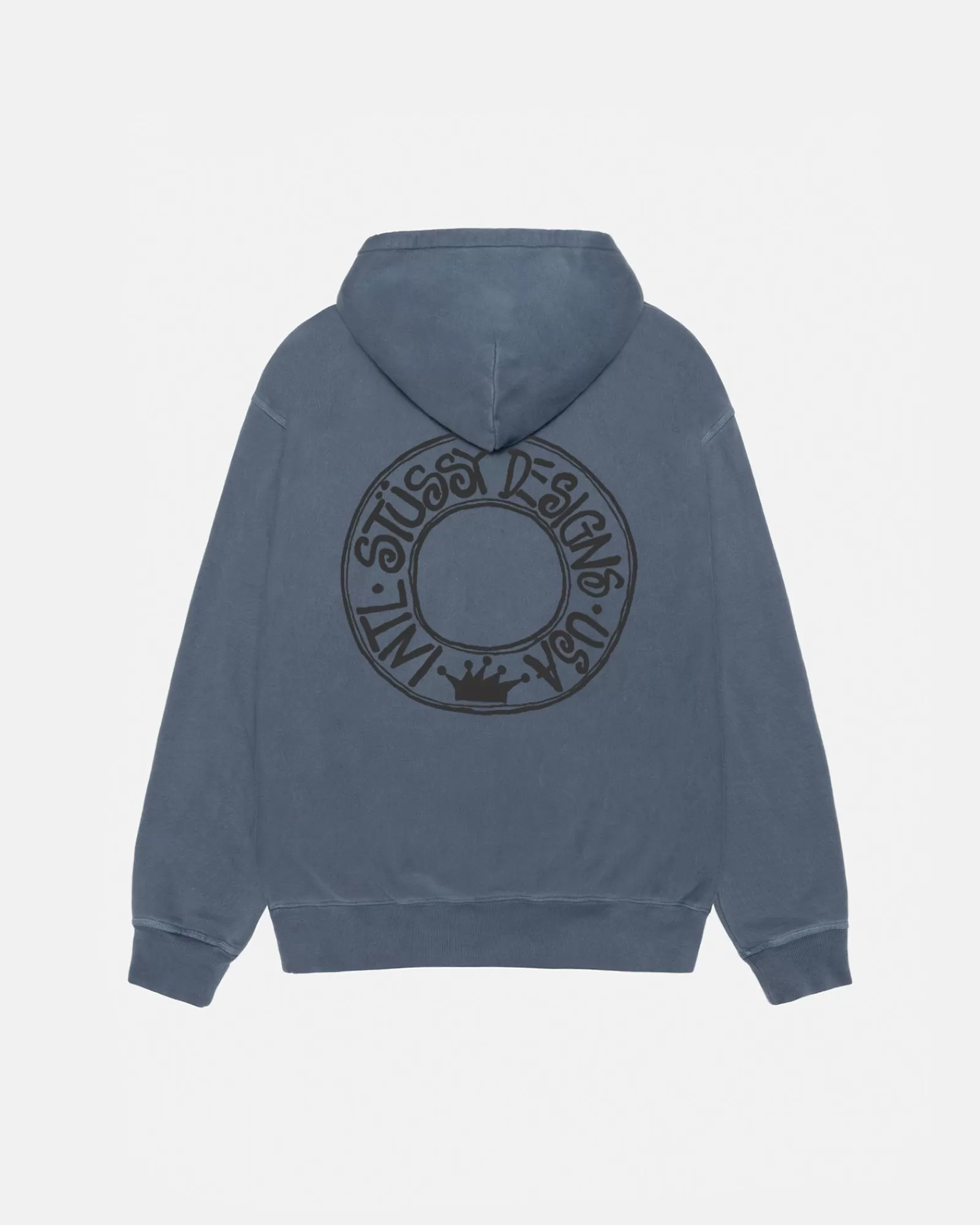 Hoodies*Stüssy BUANA HOODIE PIGMENT DYED Navy