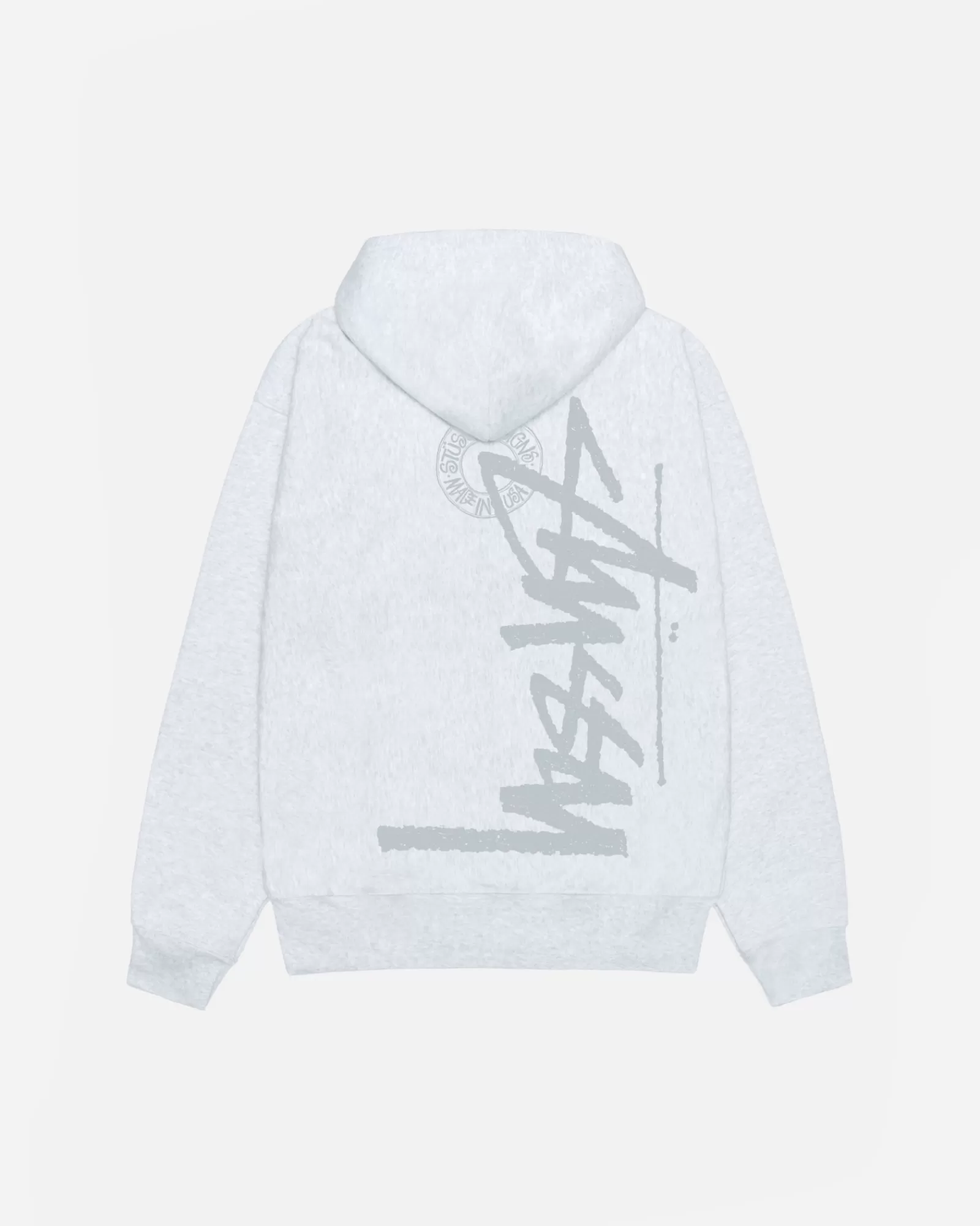 Hoodies*Stüssy BUANA STOCK ZIP HOODIE Ash Heather