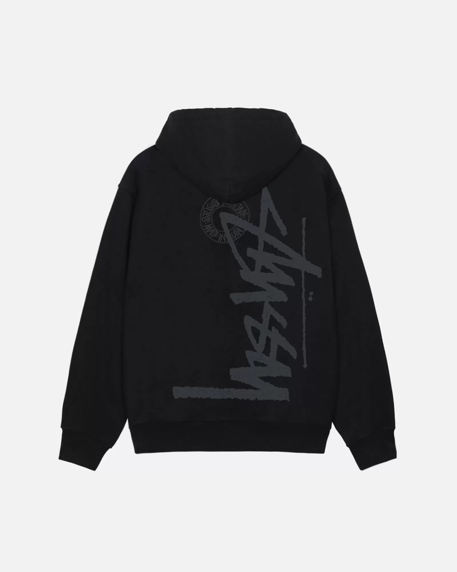 Hoodies*Stüssy BUANA STOCK ZIP HOODIE Black