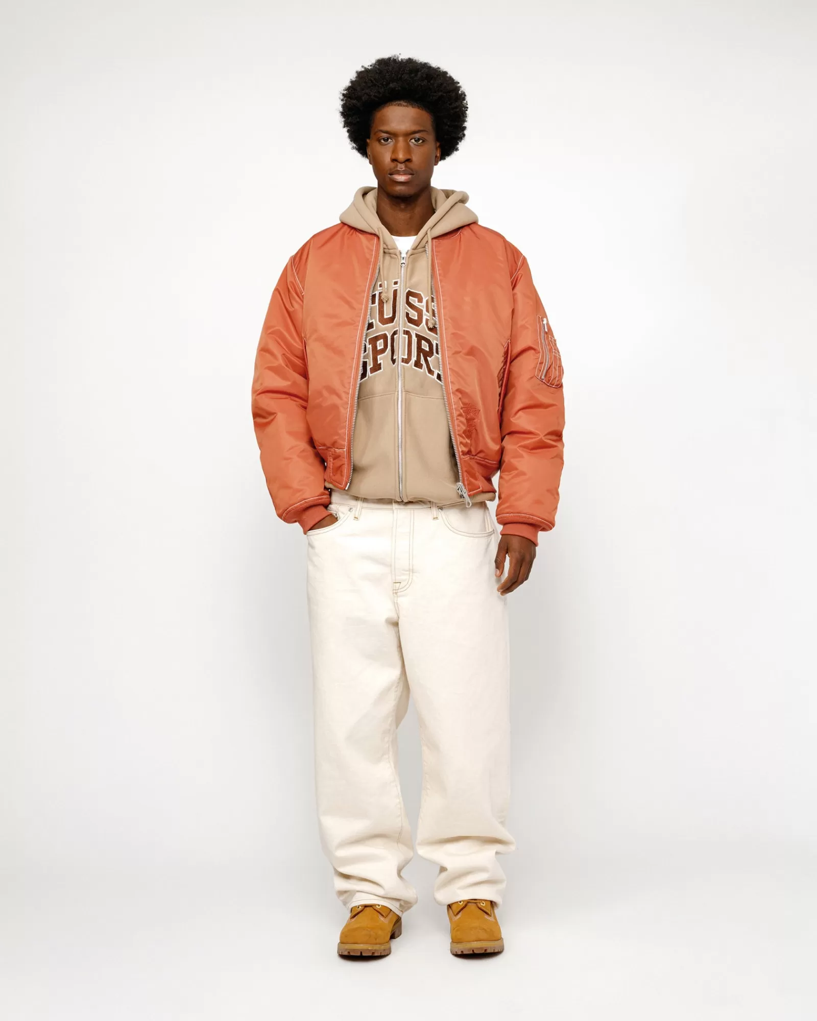 Jacken & Westen*Stüssy BUILT REVERSIBLE BOMBER JACKET Brick