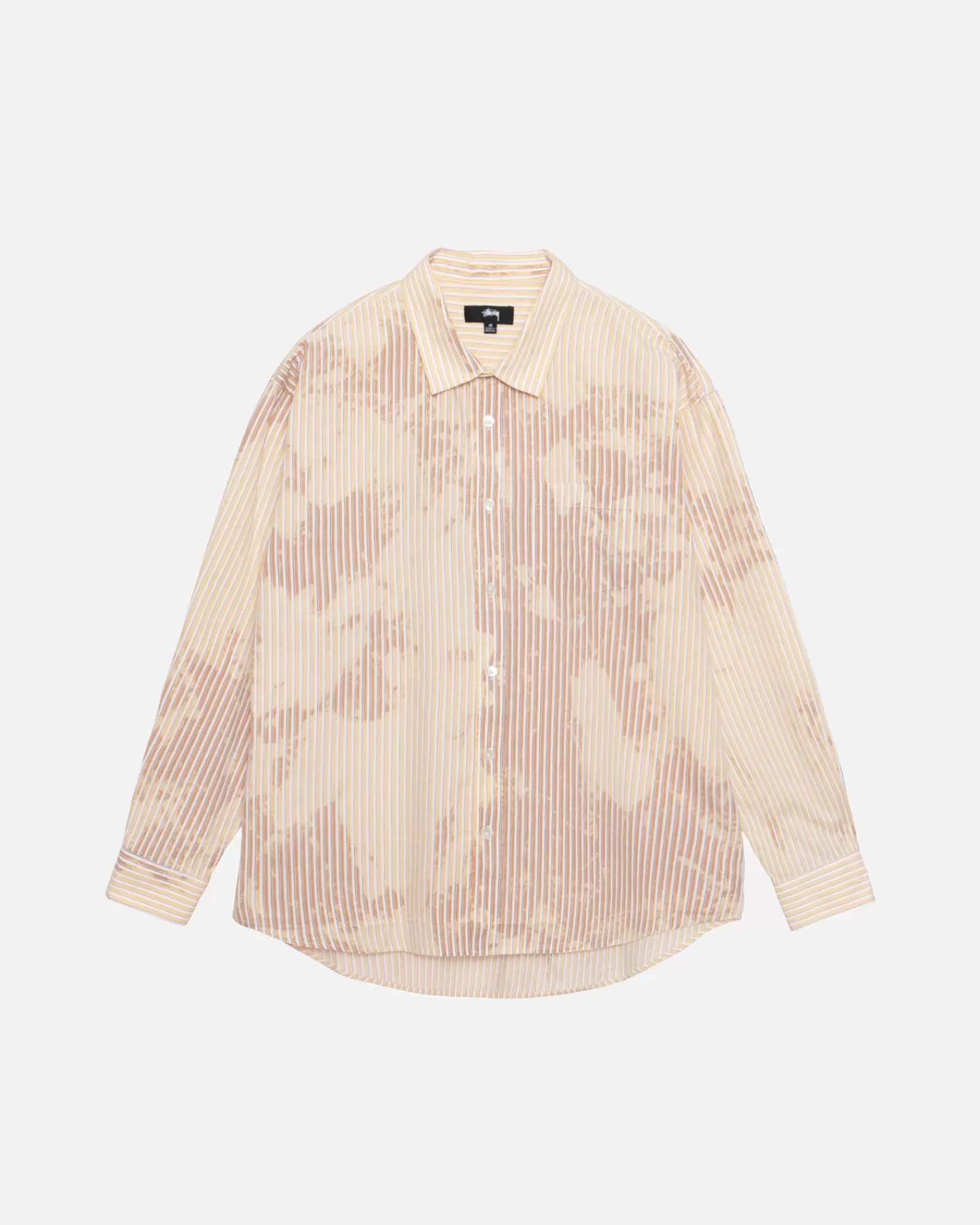 Hemden*Stüssy CLASSIC LS SHIRT BLEACHED POPLIN Tan