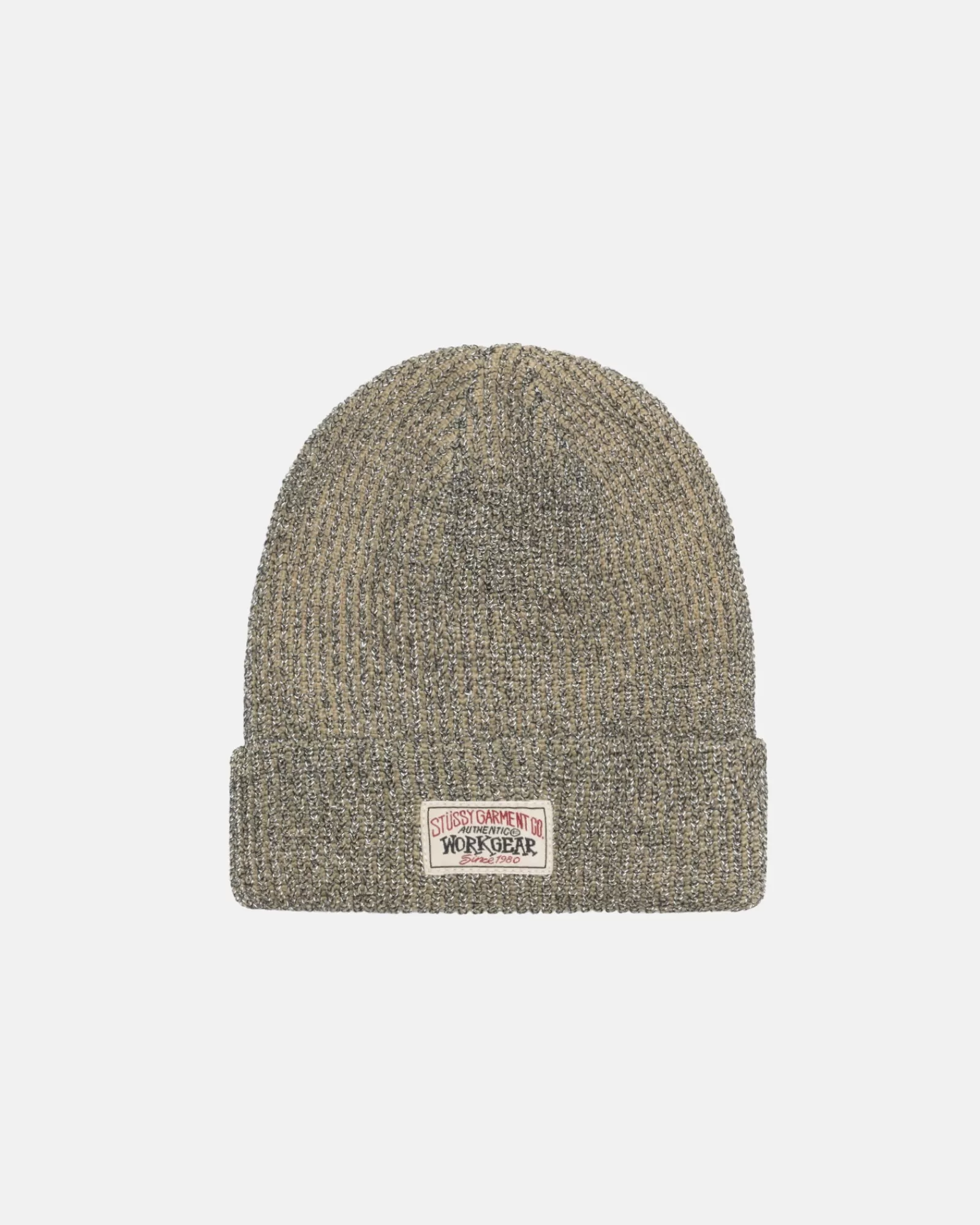 Mützen & Hüte*Stüssy CUFF BEANIE REFLEKTIERENDES GARN Khaki