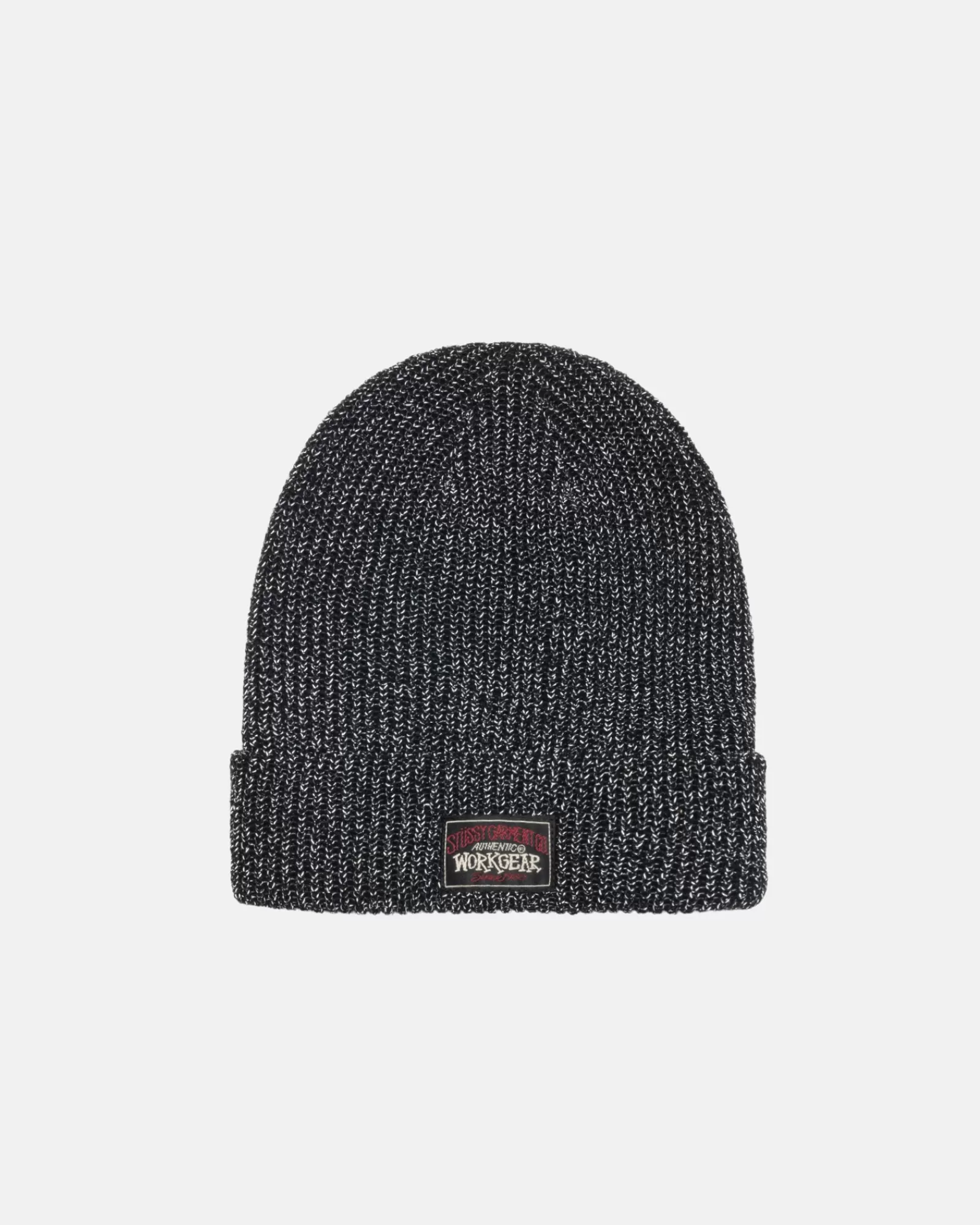 Mützen & Hüte*Stüssy CUFF BEANIE REFLEKTIERENDES GARN Black