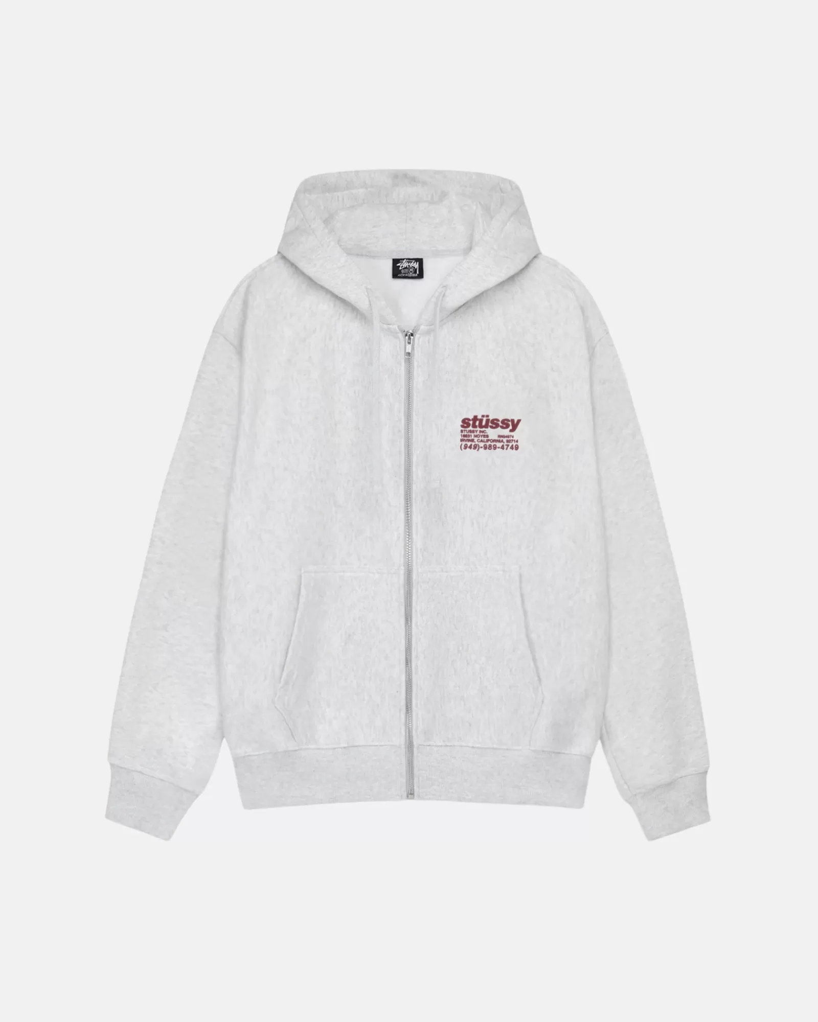 Hoodies*Stüssy DNA ZIP HOODIE Ash Heather