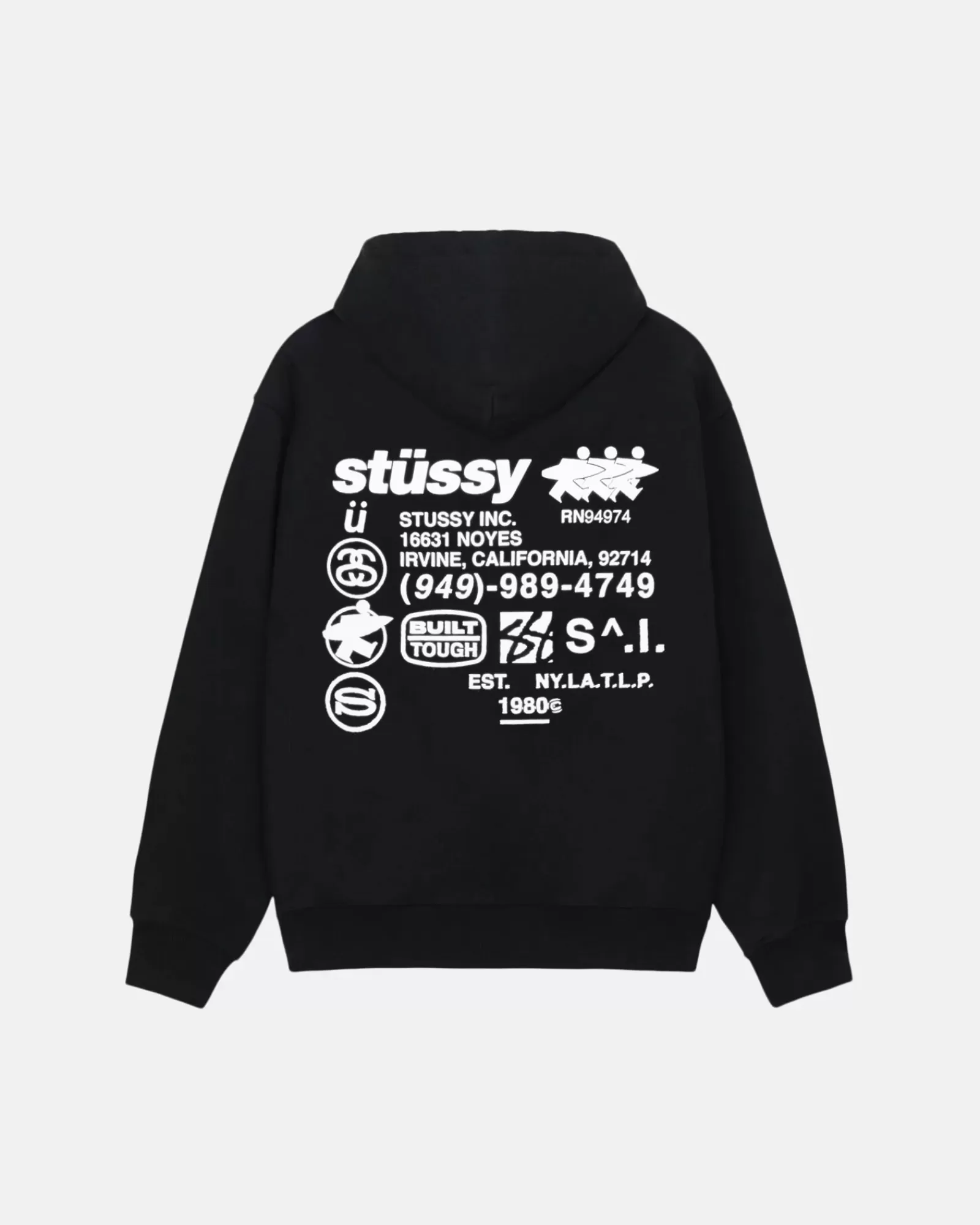 Hoodies*Stüssy DNA ZIP HOODIE Black