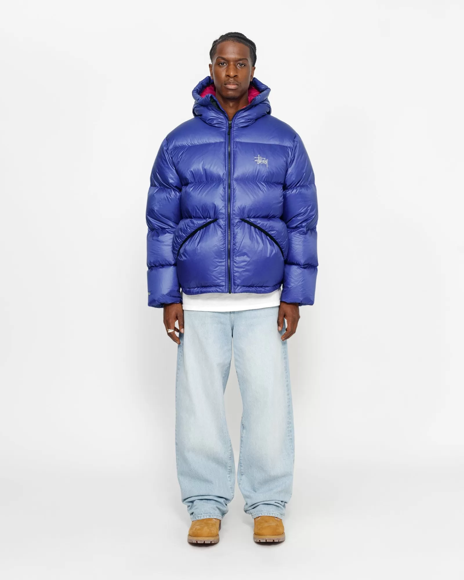 Jacken & Westen*Stüssy DOWN PARKA MICRO RIPSTOP Blue