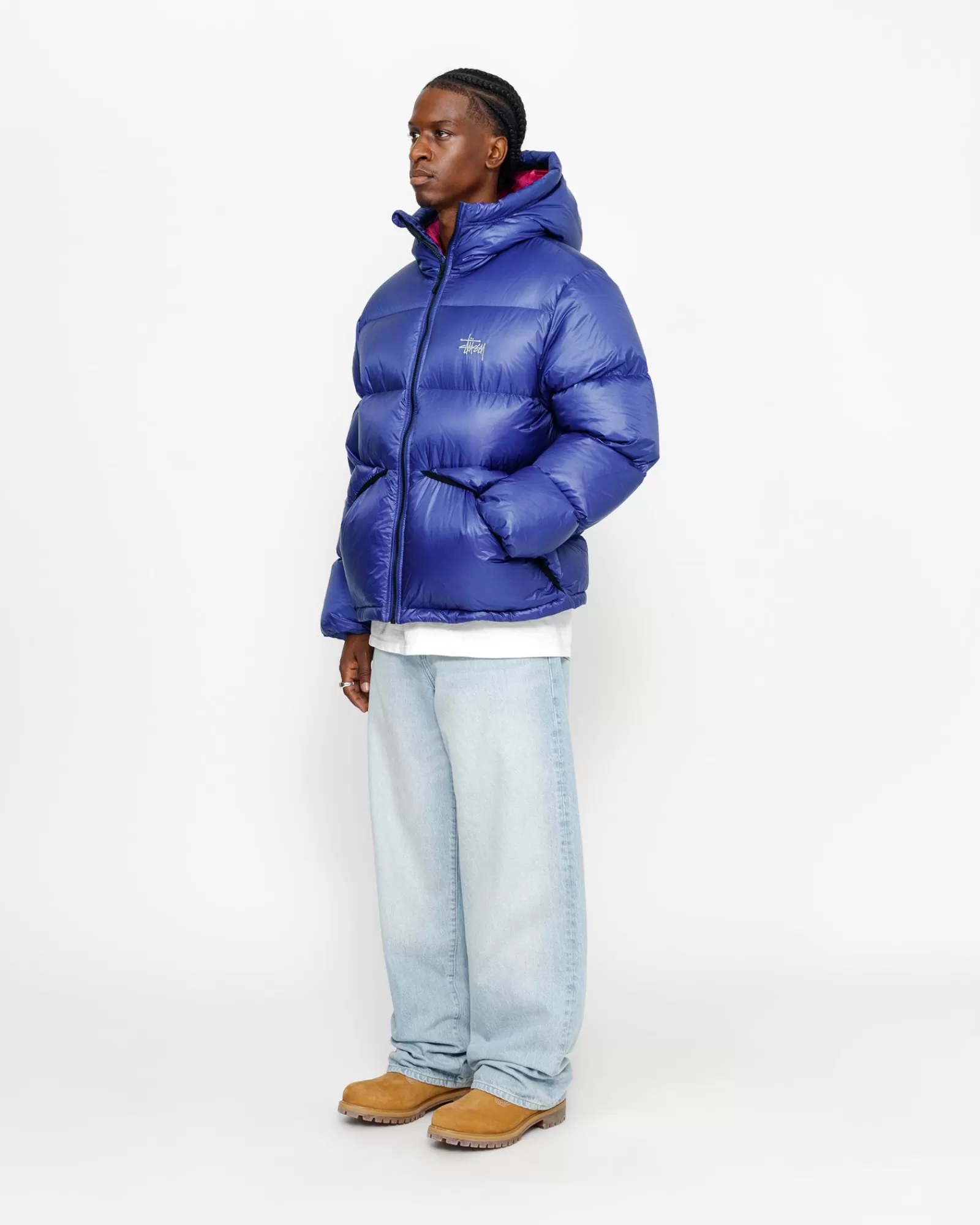 Jacken & Westen*Stüssy DOWN PARKA MICRO RIPSTOP Blue