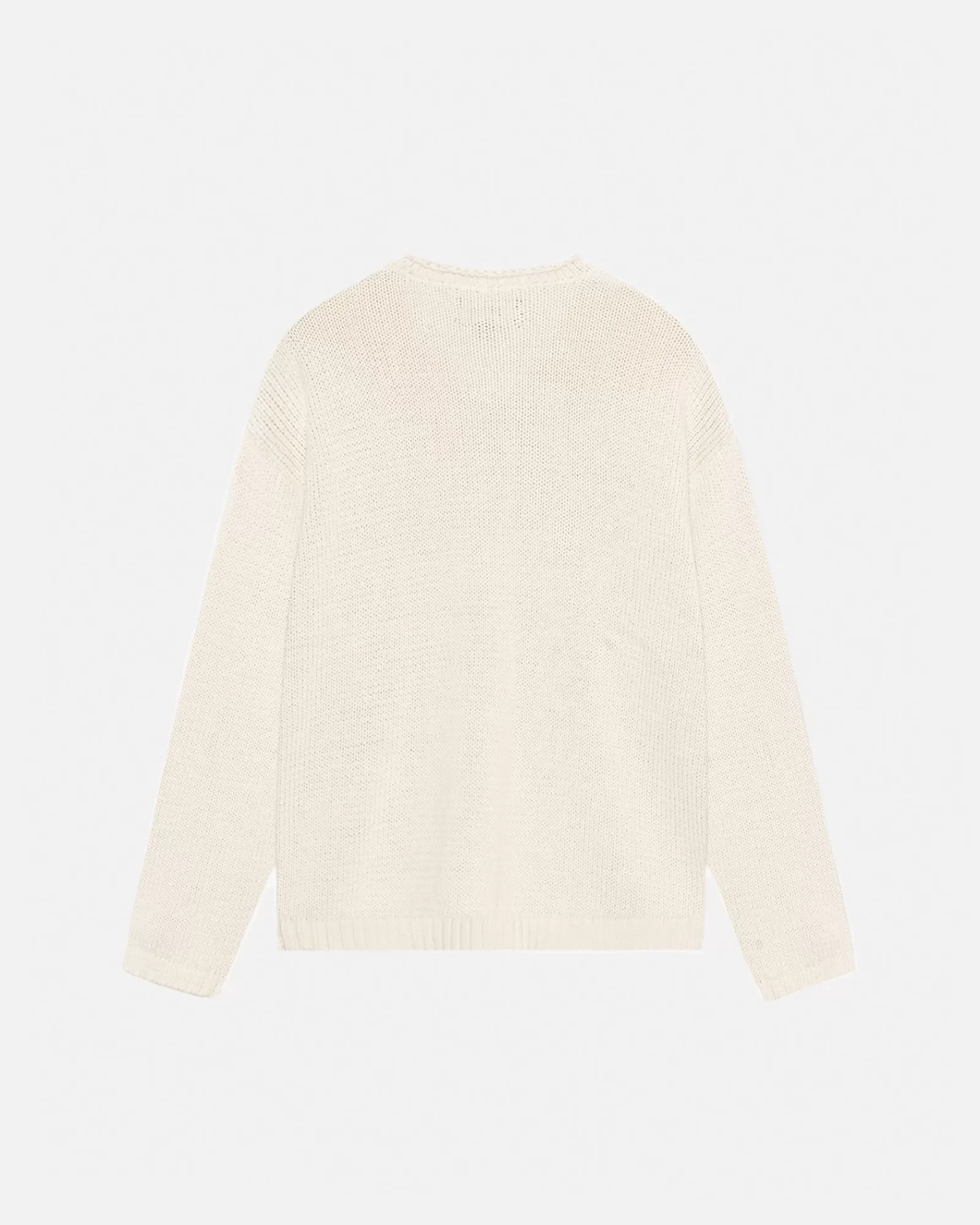 Knits*Stüssy EMBROIDERED V-NECK LOGO SWEATER Natural