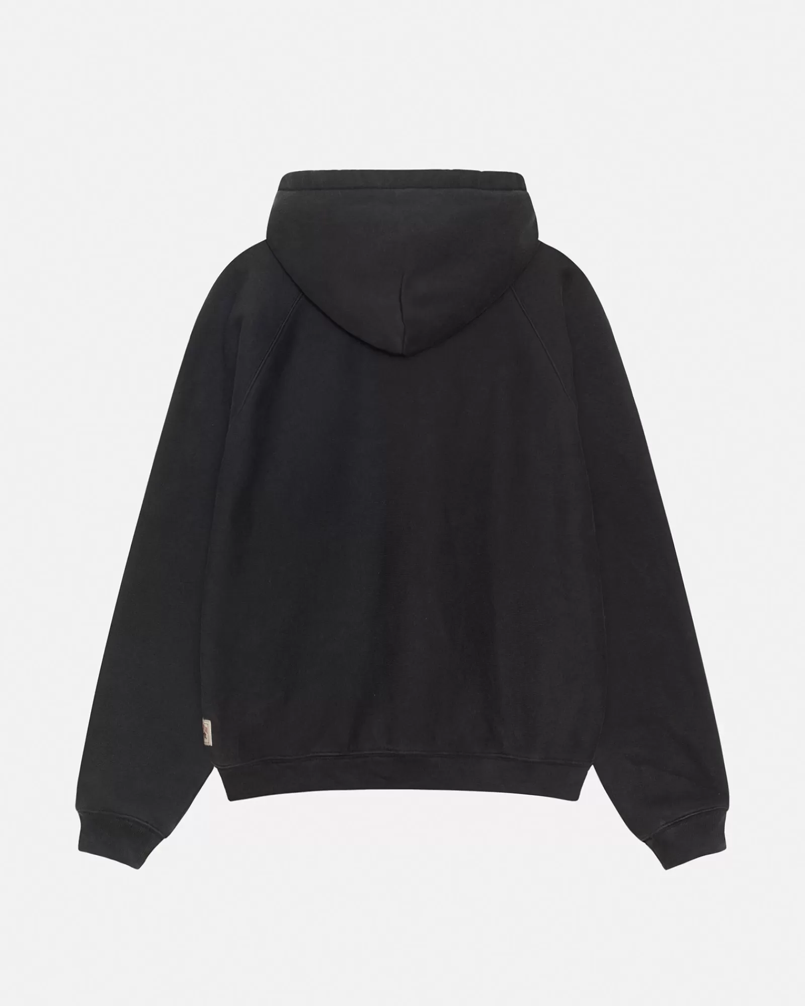 Hoodies*Stüssy FLEECE RAGLAN HOODIE Washed Black