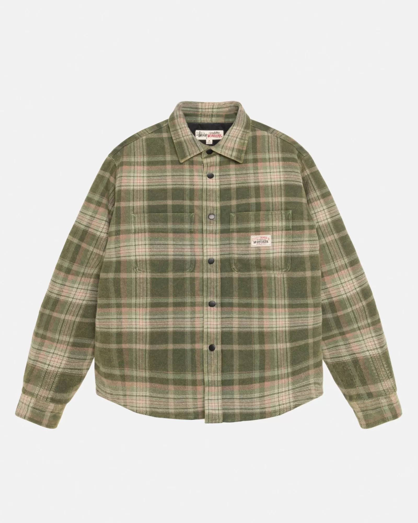 Hemden | Jacken & Westen*Stüssy HEAVY WASHED PLAID SHIRT Green