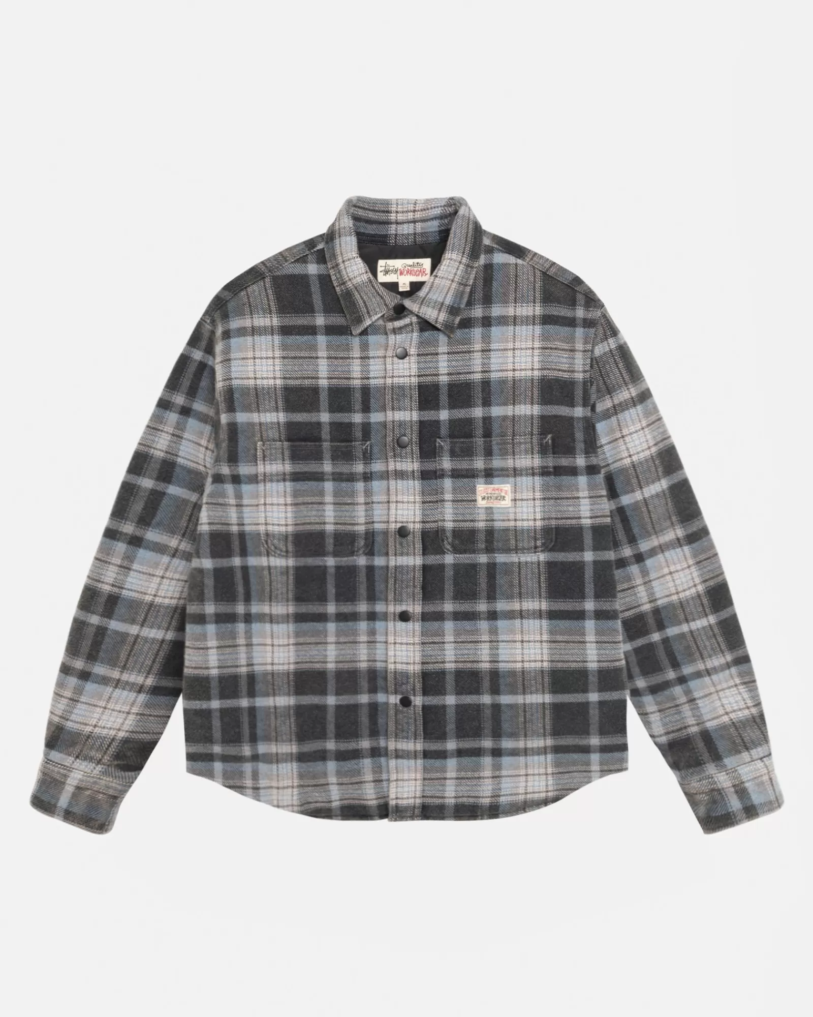 Hemden | Jacken & Westen*Stüssy HEAVY WASHED PLAID SHIRT Blue