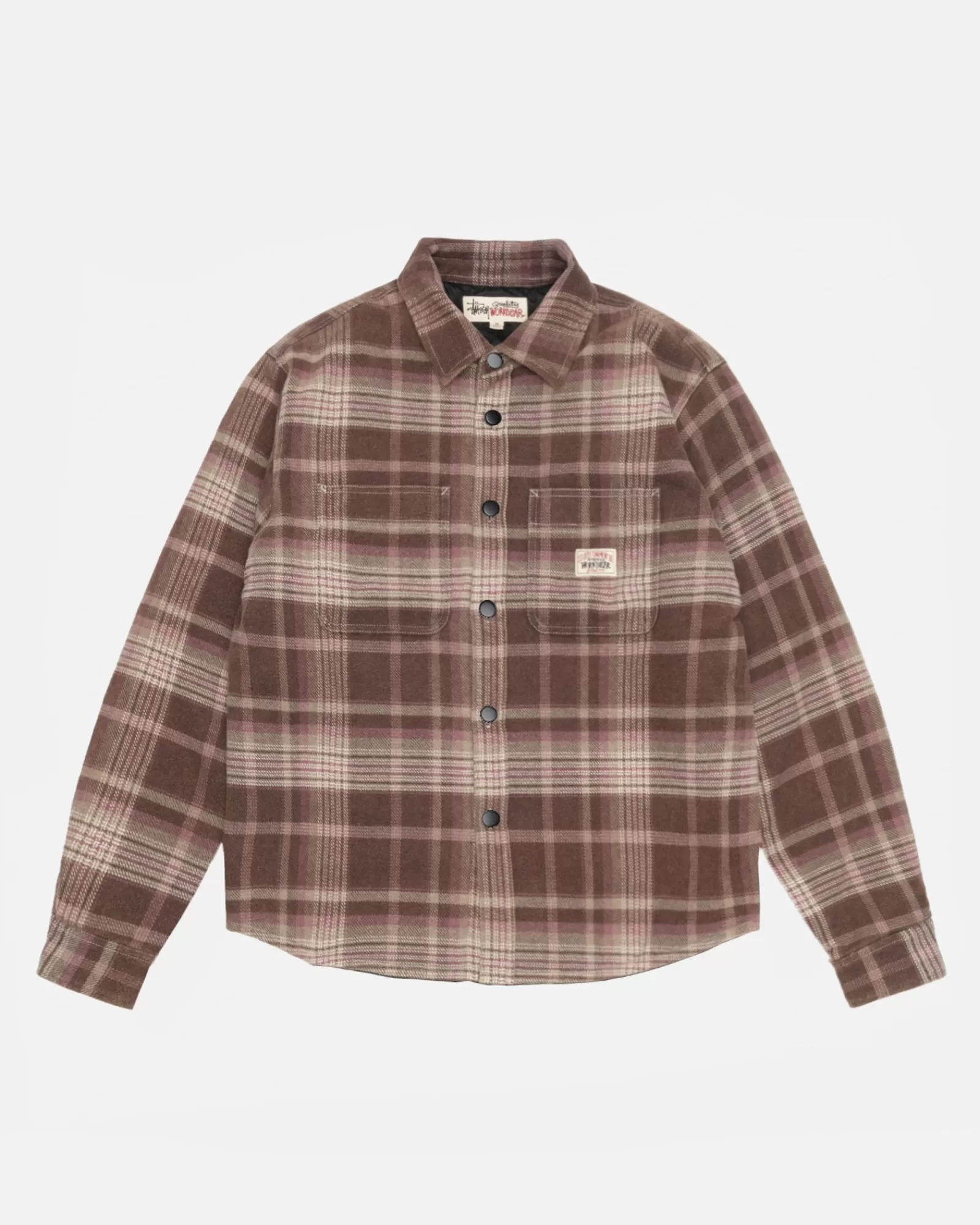 Hemden | Jacken & Westen*Stüssy HEAVY WASHED PLAID SHIRT Brown