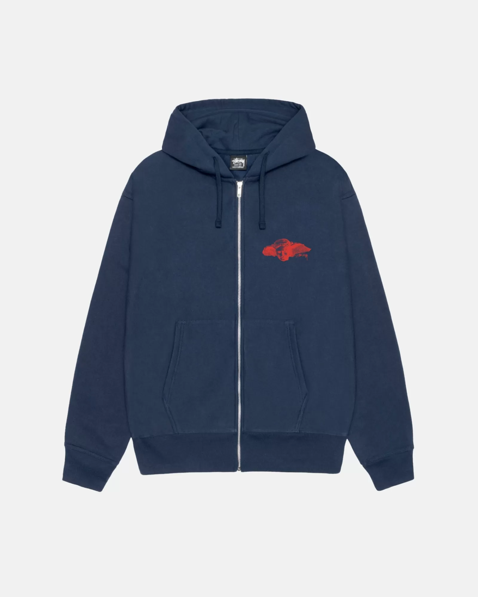 Hoodies*Stüssy HYPNOS ZIP HOODIE Navy