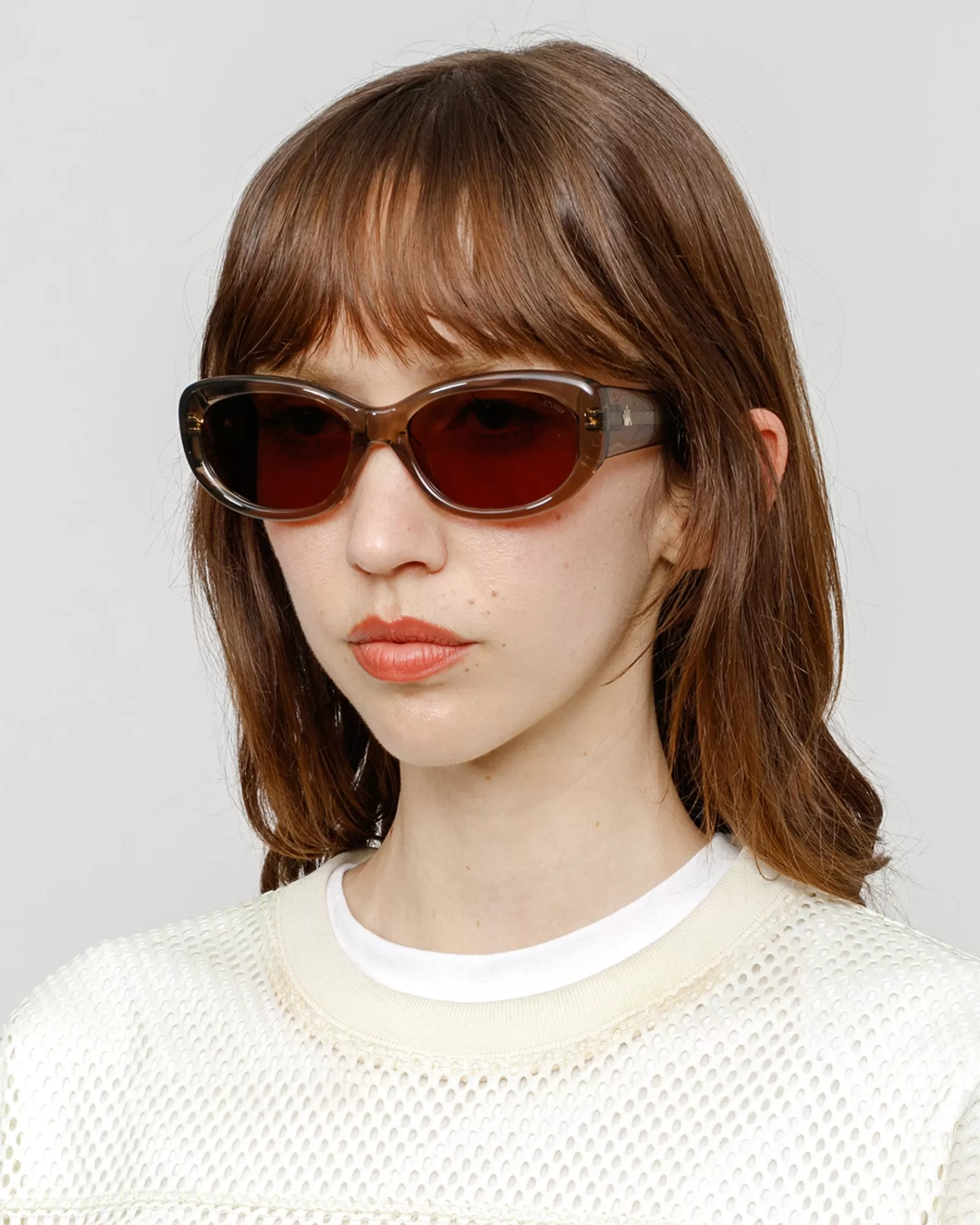 Accessoires | Sonnenbrillen*Stüssy JUNE SUNGLASSES Brown Crystal / Brown Lens