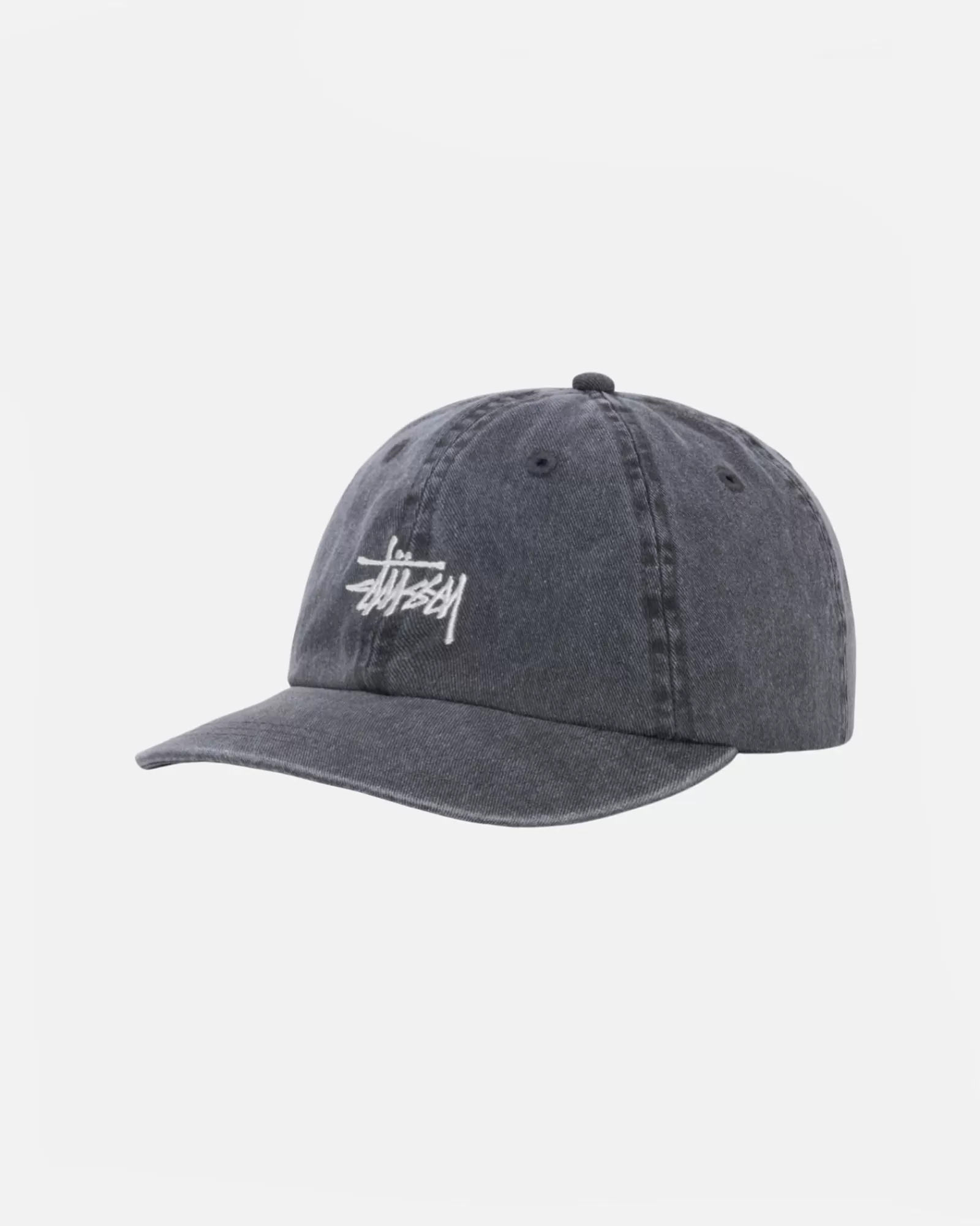 Mützen & Hüte*Stüssy LOW PROFILE BASIC WASHED STRAPBACK Charcoal