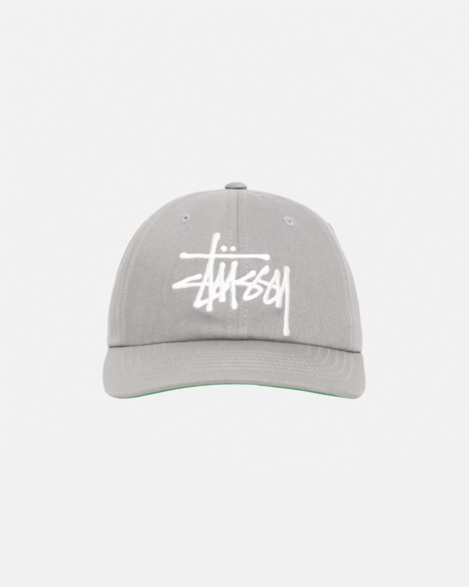 Mützen & Hüte*Stüssy LOW PROFILE BIG BASIC SNAPBACK Steel Grey