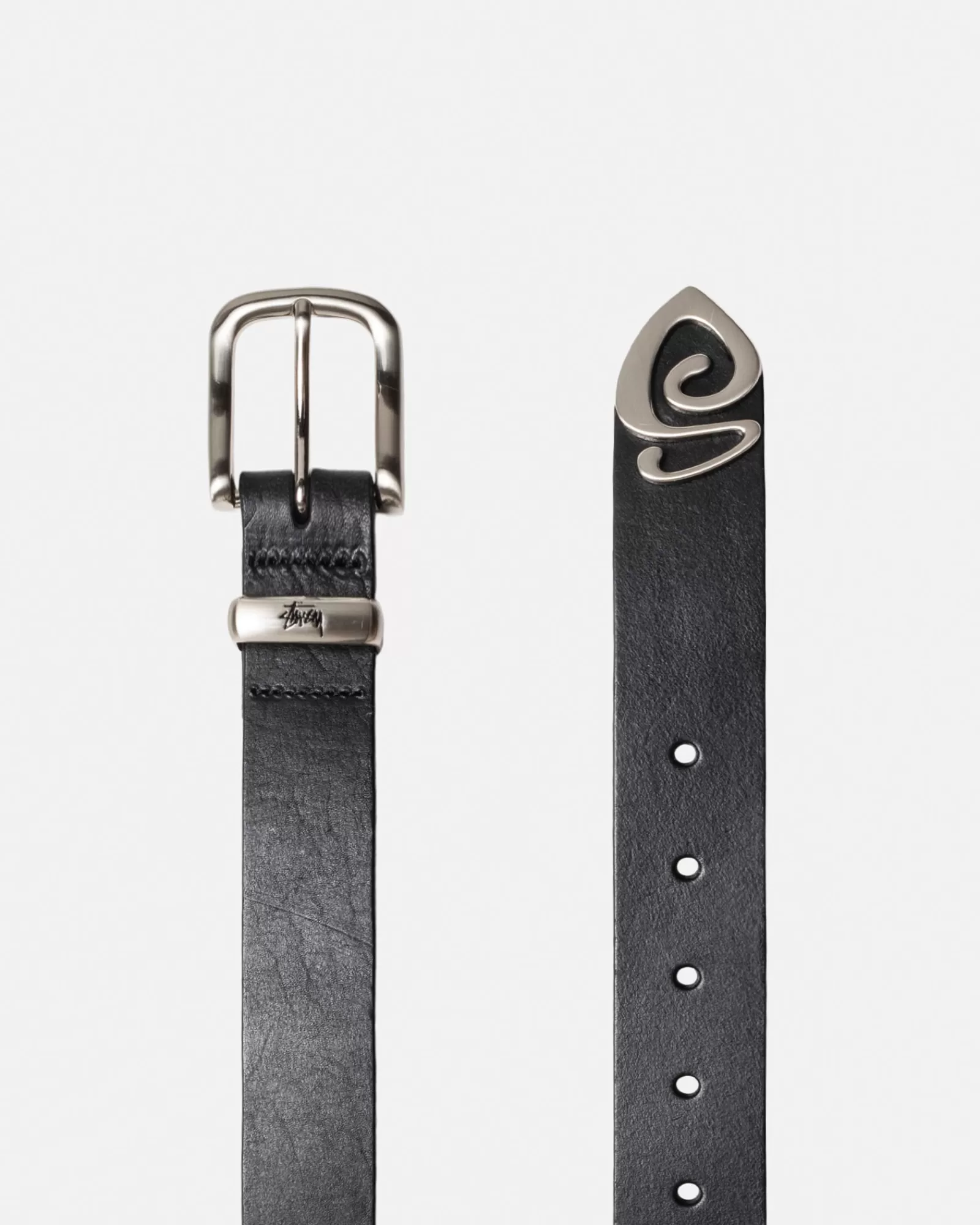 Accessoires*Stüssy METAL S TIP BELT Black