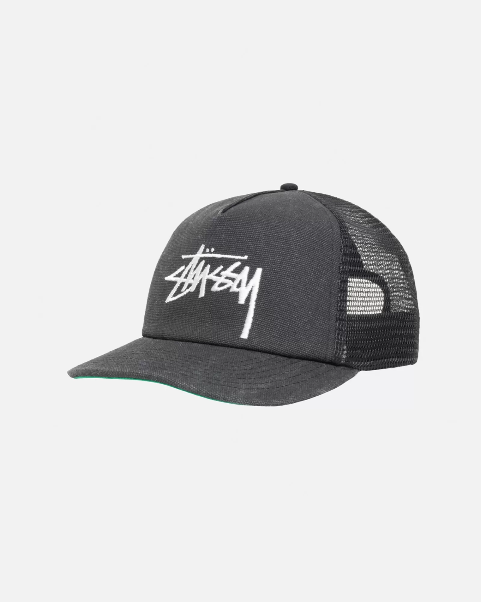 Mützen & Hüte*Stüssy MID DEPTH BIG STOCK MESH SNAPBACK Black