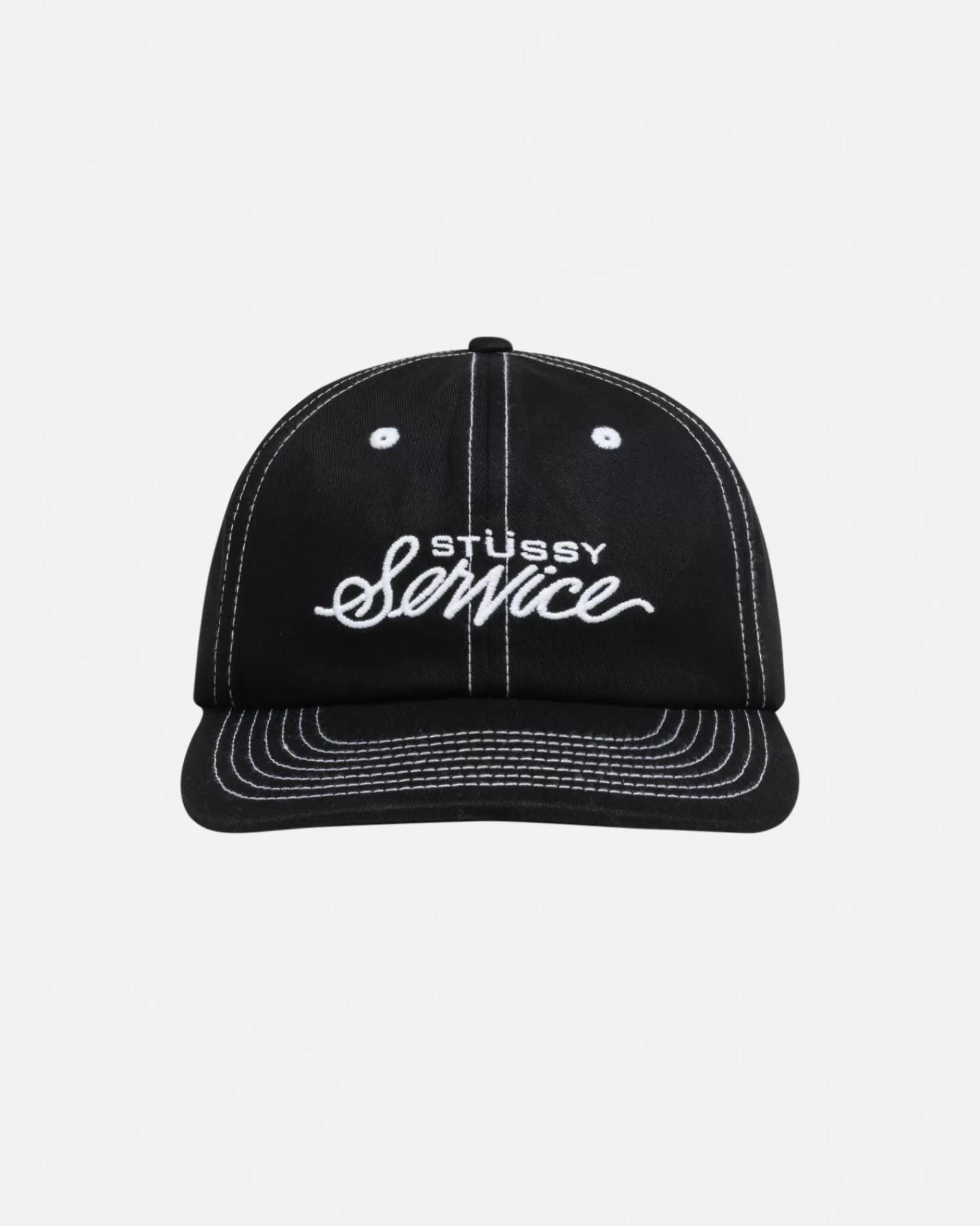 Mützen & Hüte*Stüssy MID DEPTH STÜSSY SERVICE STRAPBACK True Black