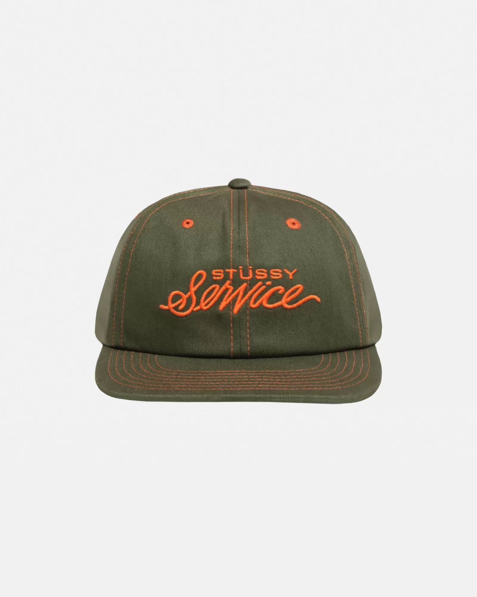 Mützen & Hüte*Stüssy MID DEPTH STÜSSY SERVICE STRAPBACK Deep Olive