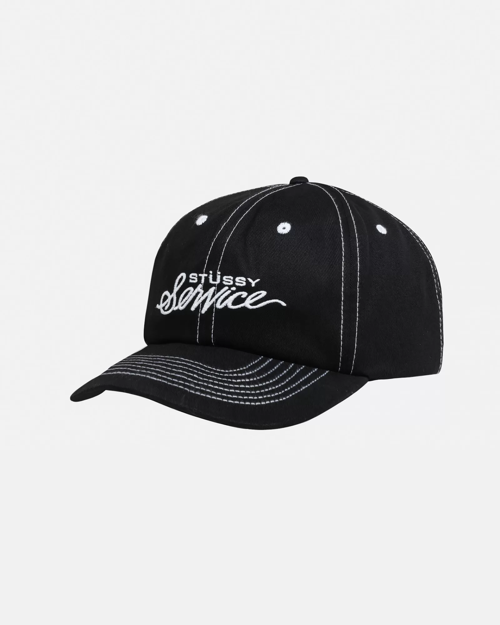 Mützen & Hüte*Stüssy MID DEPTH STÜSSY SERVICE STRAPBACK True Black