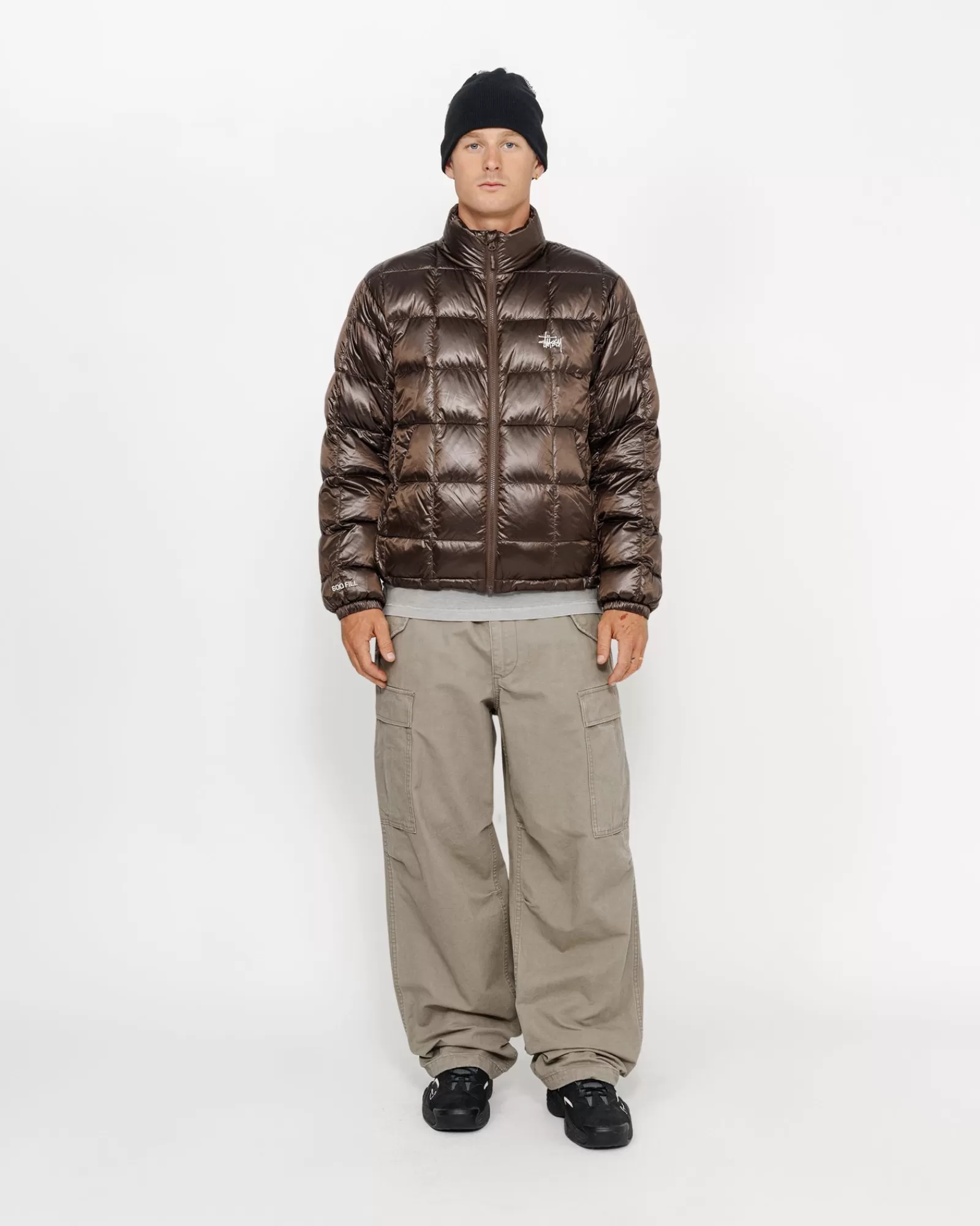 Jacken & Westen*Stüssy MIDWEIGHT PUFFER Brown