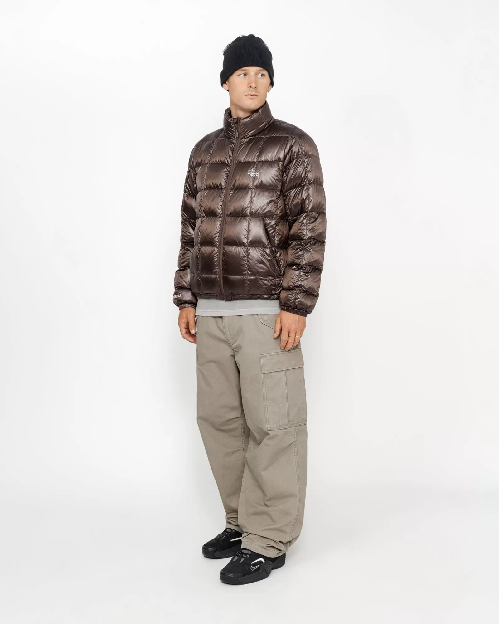 Jacken & Westen*Stüssy MIDWEIGHT PUFFER Brown