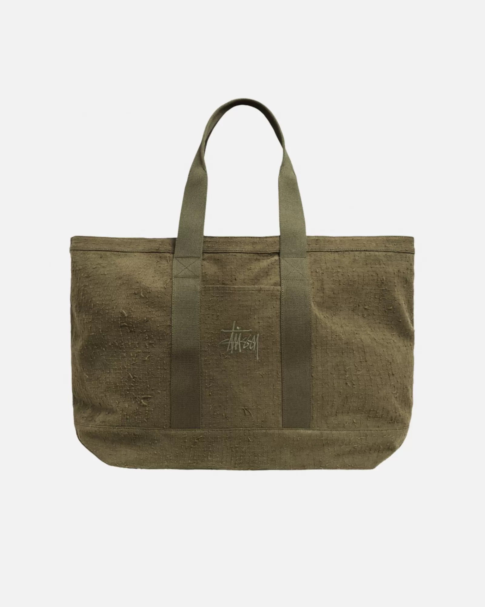 Accessoires*Stüssy NEEDLE PUNCH XL TOTE BAG Olive